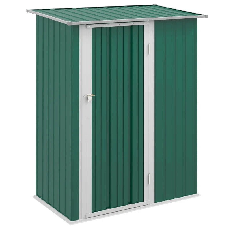 Outdoor Steel Storage Shed Garden Tool Shed with Lockable Door for Backyard Use - Home and Garden Furniture Shop - #rustic - furniture#