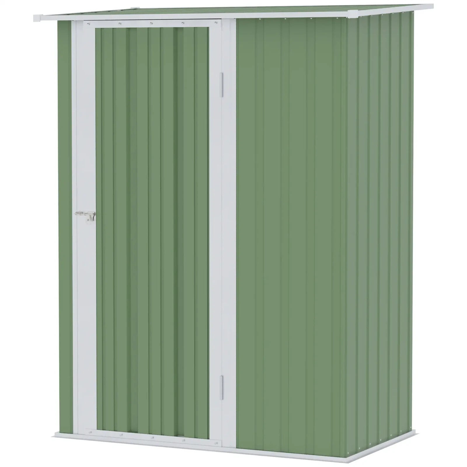 Outdoor Steel Storage Shed Garden Tool Shed with Lockable Door for Backyard Use - Home and Garden Furniture Shop - rustic - furniture