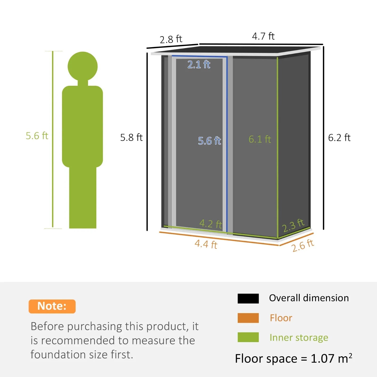 Outdoor Steel Storage Shed Garden Tool Shed with Lockable Door for Use Backyard - Home and Garden Furniture Shop - rustic - furniture