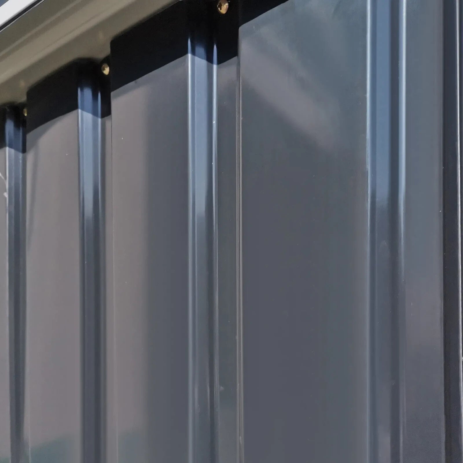 Outdoor Steel Storage Shed Garden Tool Shed with Lockable Door for Use Backyard - Home and Garden Furniture Shop - rustic - furniture