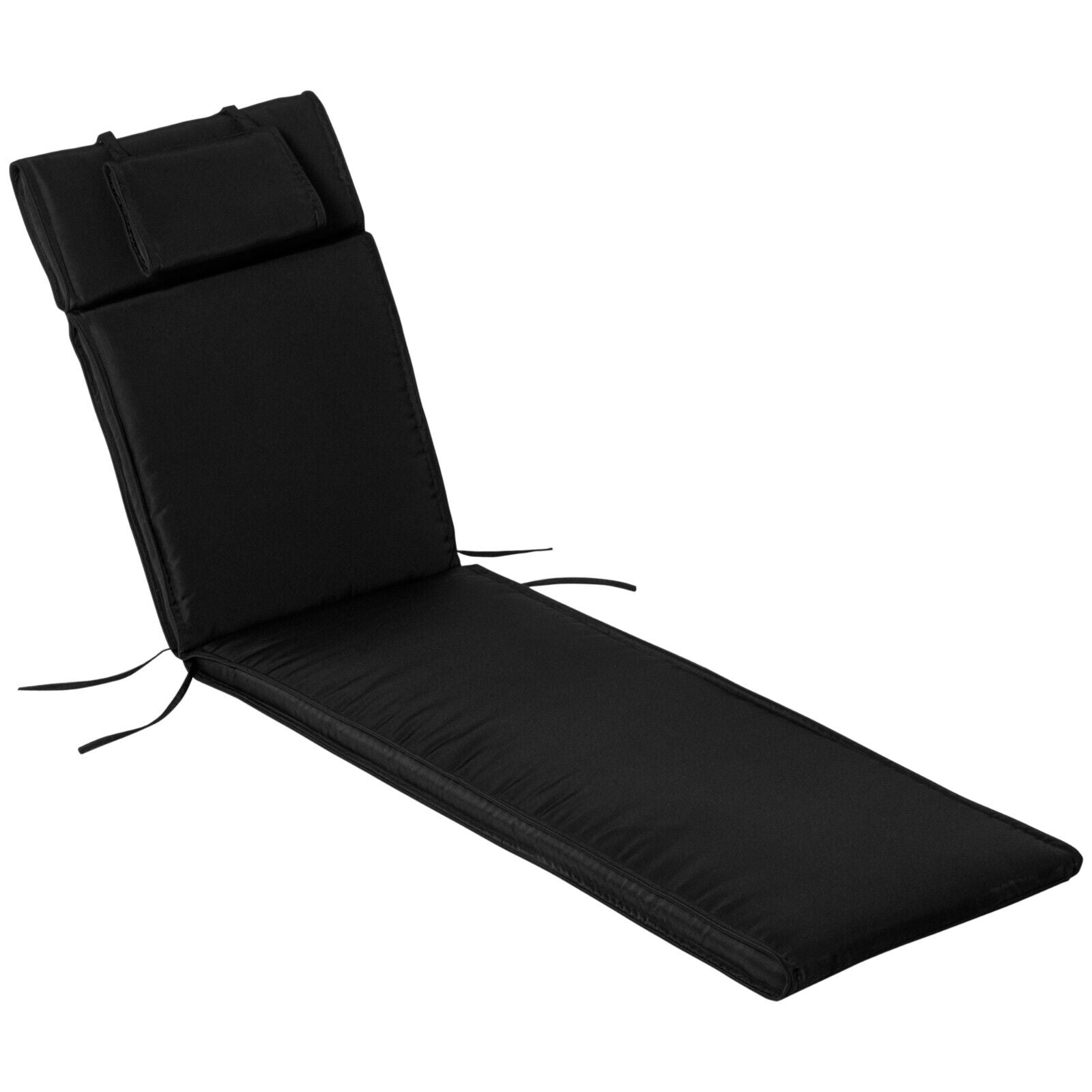 Padded Sun Lounger Cushion 198L cm Outdoor Garden Recliner Seat Mat Pad - Home and Garden Furniture Shop - #rustic - furniture#