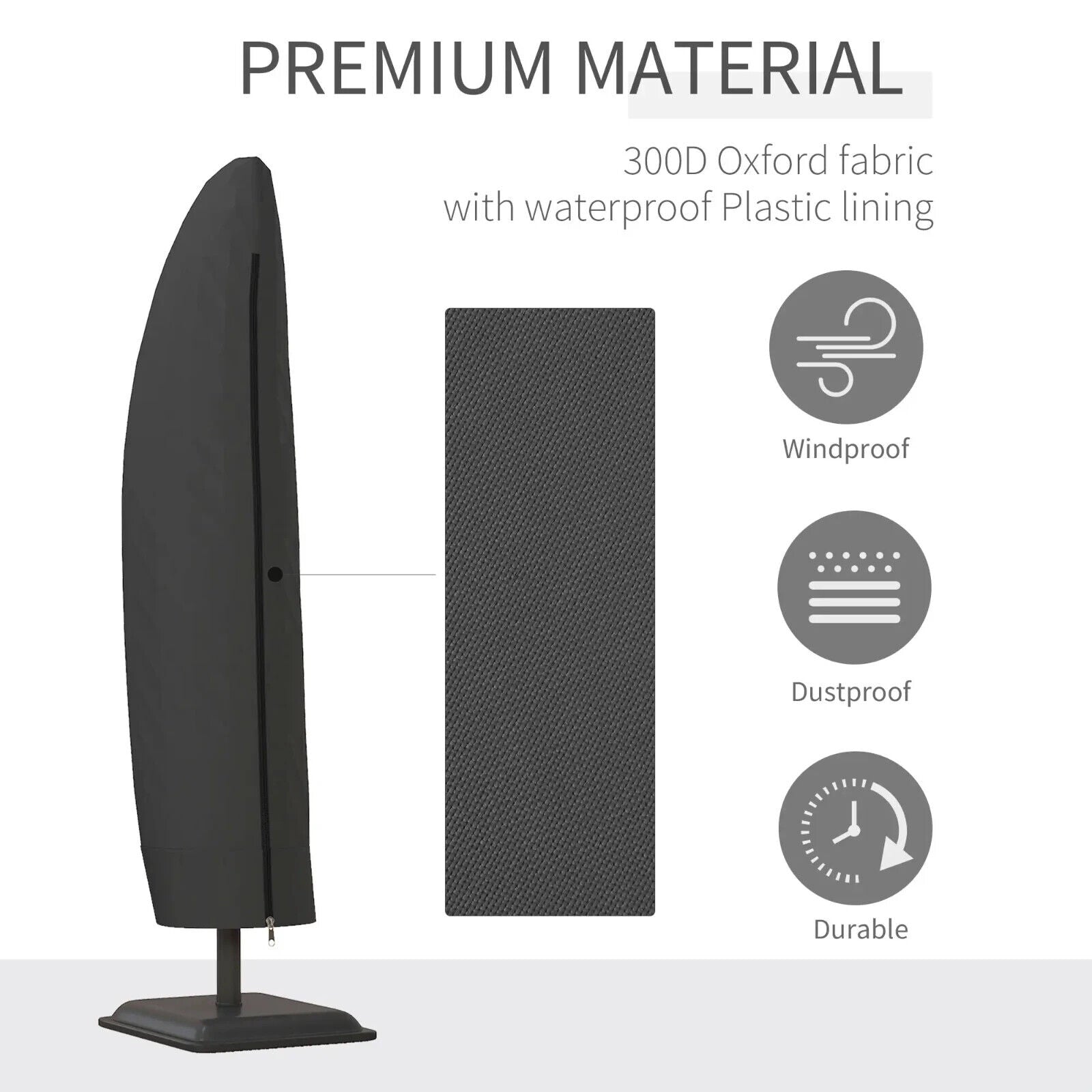 Parasol Cover for Patio Cantilever Banana Umbrella - Waterproof Protection - Home and Garden Furniture Shop - #rustic - furniture#
