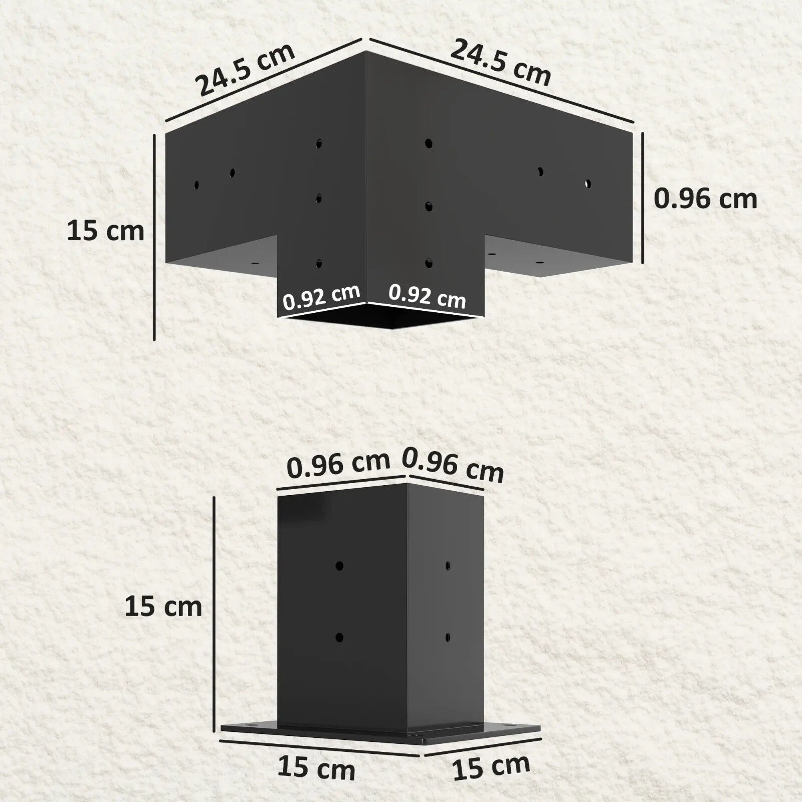 Pergola Kit DIY Brackets 3 Way Corner and Post Base for 4 x 4 3.6 x 3.6 Timber - Home and Garden Furniture Shop - rustic - furniture