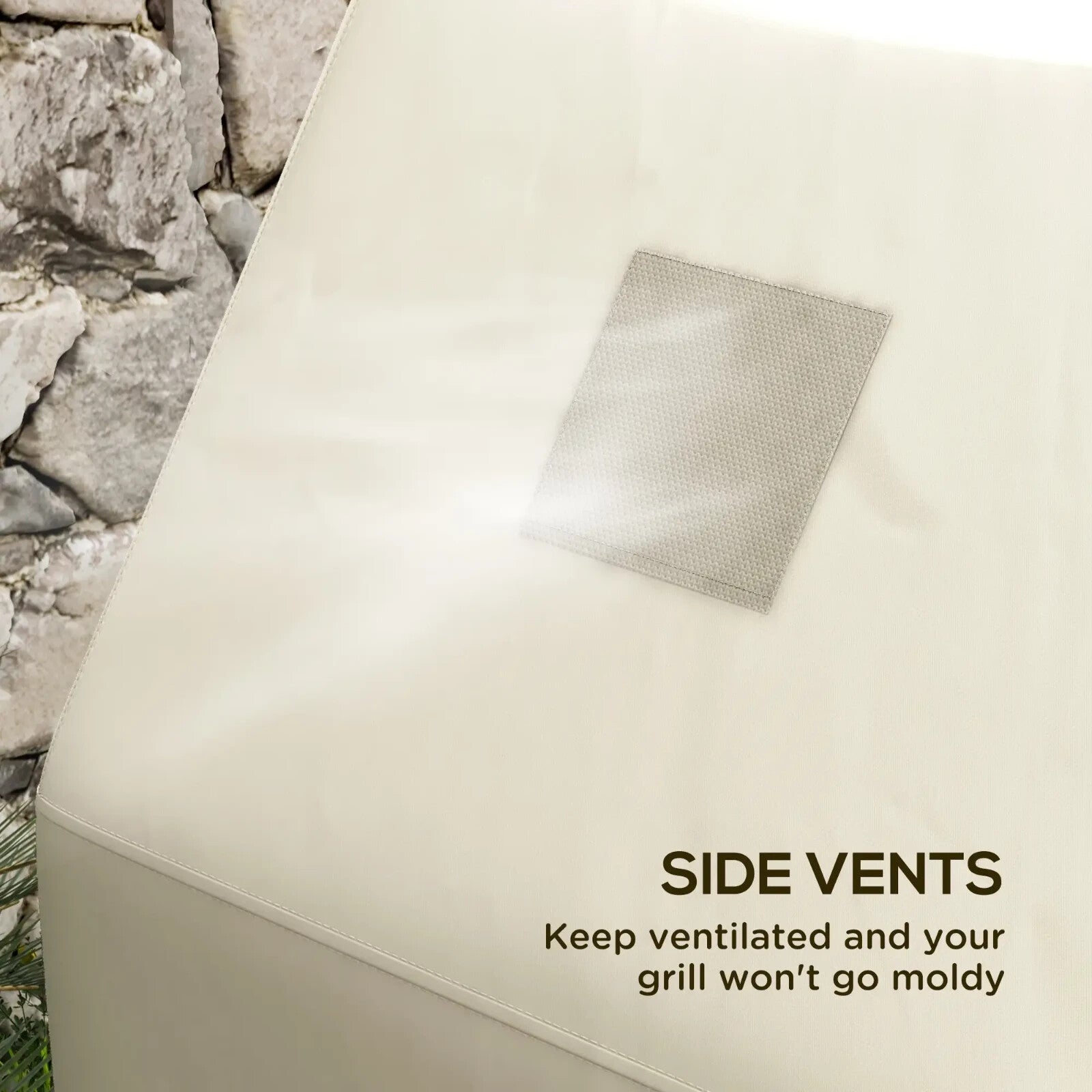 Protective Grill Cover Beige Waterproof BBQ Cover Weatherproof Outdoor 71x188cm - Home and Garden Furniture Shop - rustic - furniture