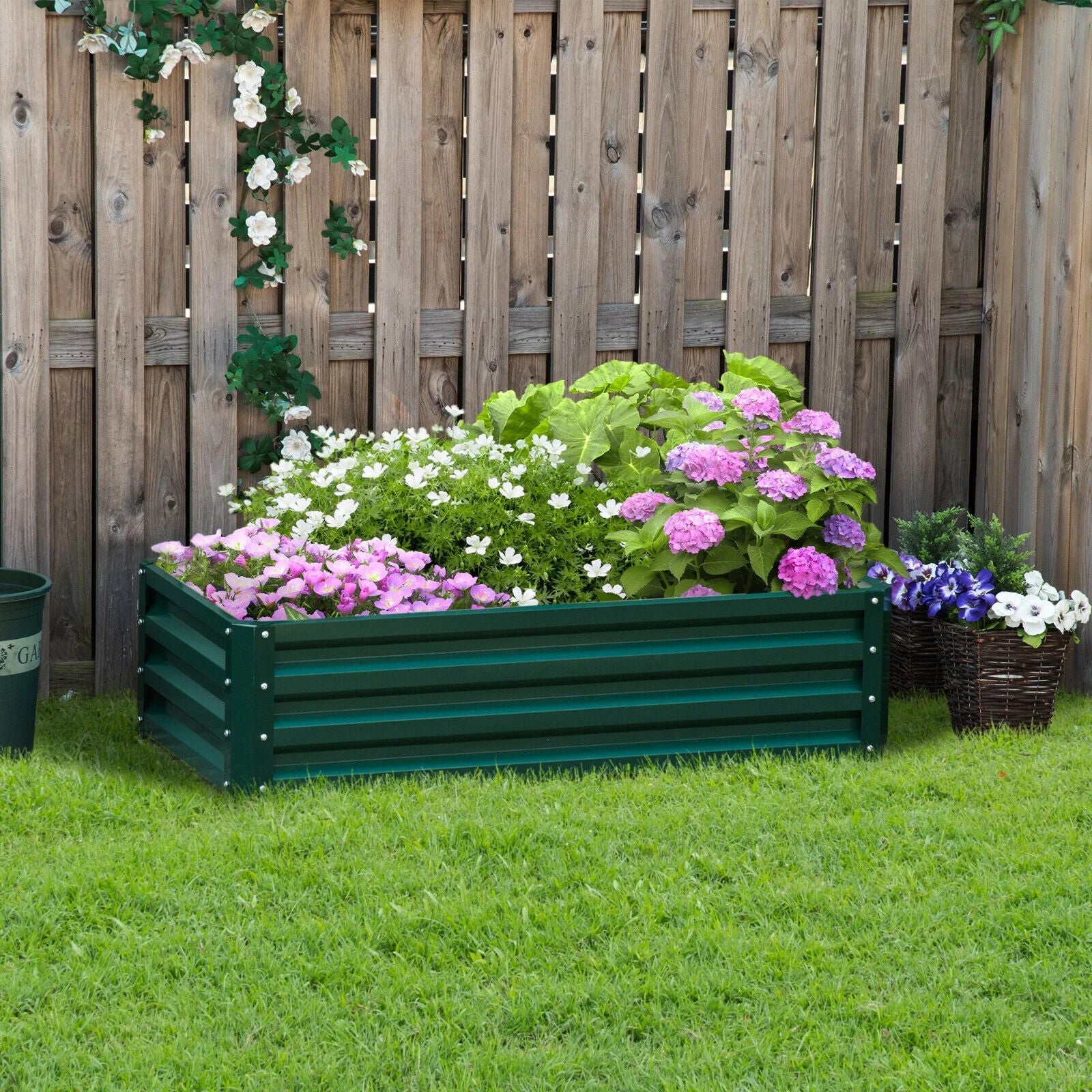Raised Beds for Garden Galvanised Outdoor Planters for Herbs Vegetables Patio - Home and Garden Furniture Shop - #rustic - furniture#