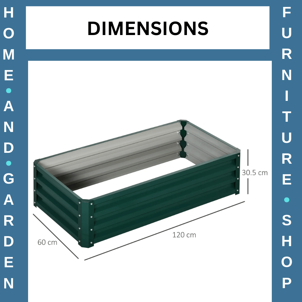 Raised Beds for Garden Galvanised Outdoor Planters for Herbs Vegetables Patio - Home and Garden Furniture Shop - #rustic - furniture#