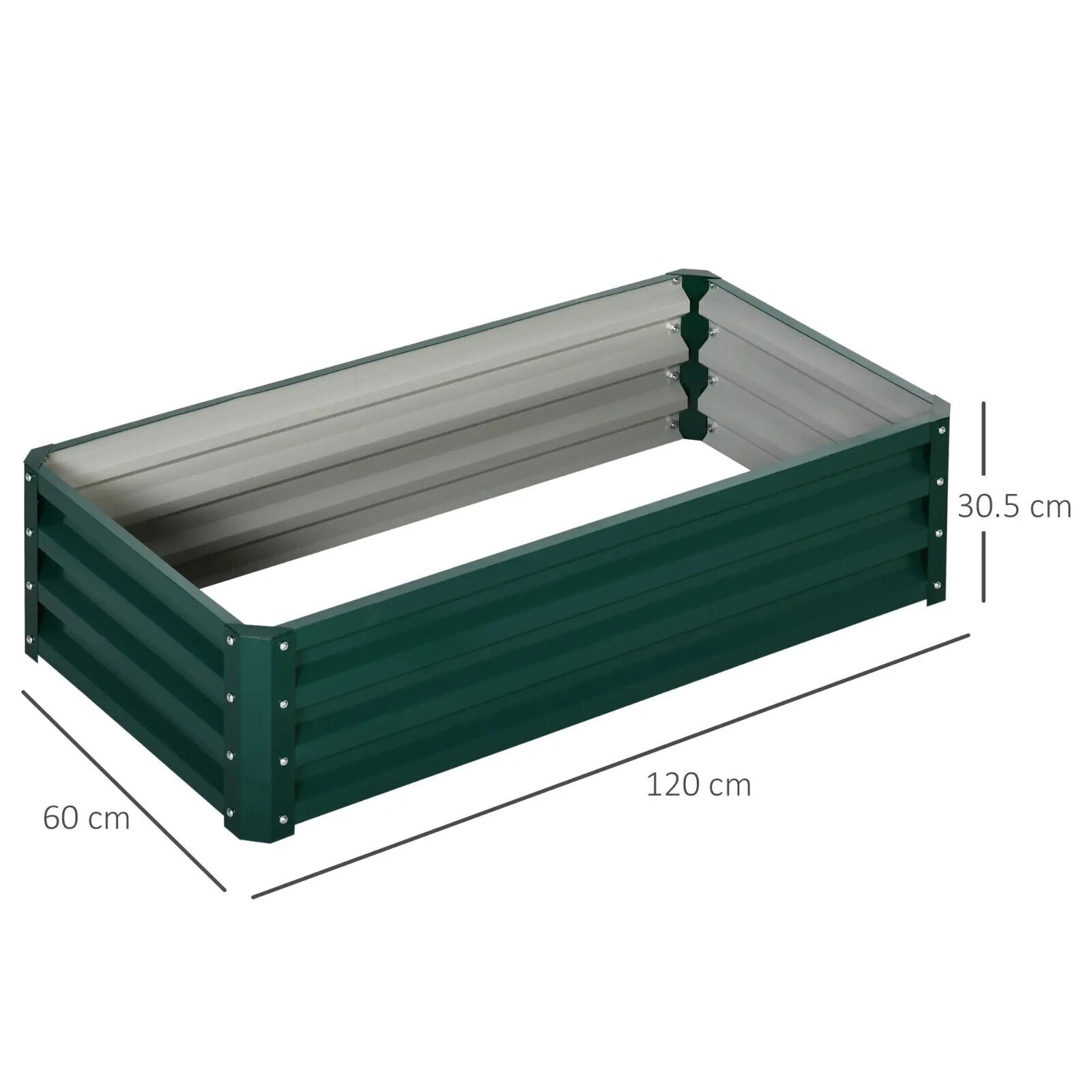 Raised Beds for Garden Galvanised Outdoor Planters for Herbs Vegetables Patio - Home and Garden Furniture Shop - #rustic - furniture#