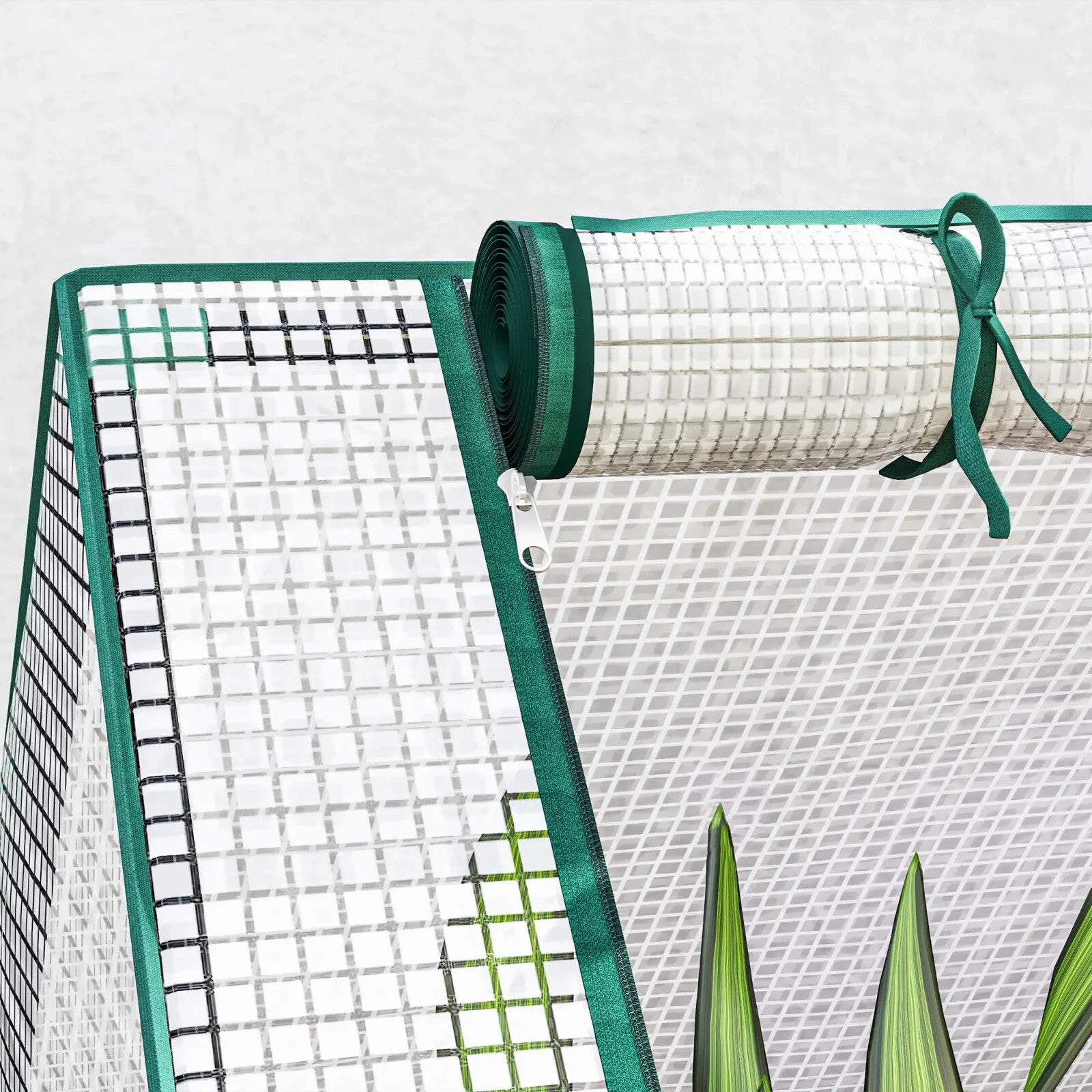 Raised Garden Bed with Cover and Greenhouse for Herbs and Vegetables 185x95x92cm - Home and Garden Furniture Shop - rustic - furniture