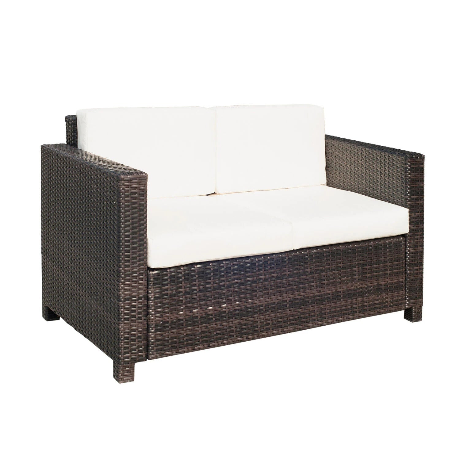 Rattan 2 Seater Outdoor Sofa Chair with Wicker Design for Garden or Conservatory - Home and Garden Furniture Shop - #rustic - furniture#