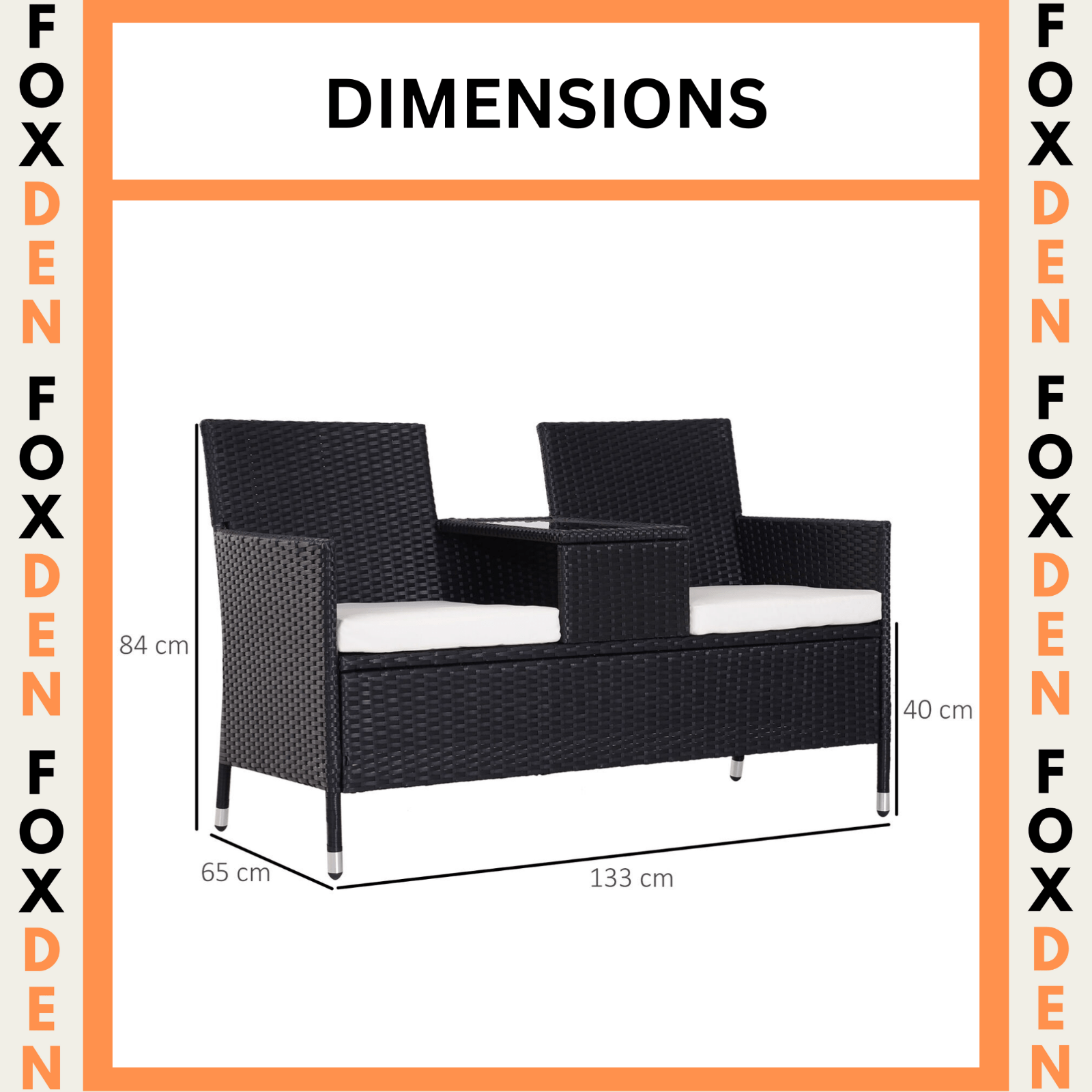 Rattan Companion Bench Set Patio Garden Furniture Love Seat Sofa Table Chair Set - Home and Garden Furniture Shop - rustic - furniture