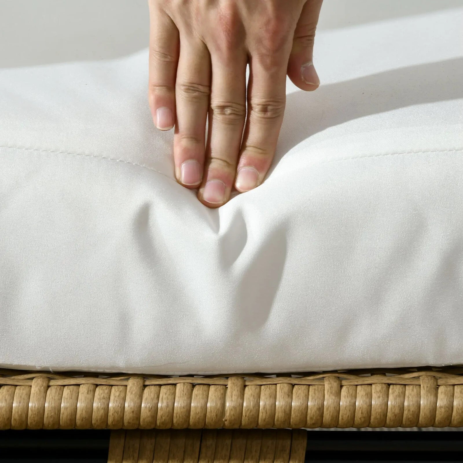 Rattan Egg Chair Outdoor Wicker Teardrop Chair with Cushions for Garden Patio - Home and Garden Furniture Shop - rustic - furniture