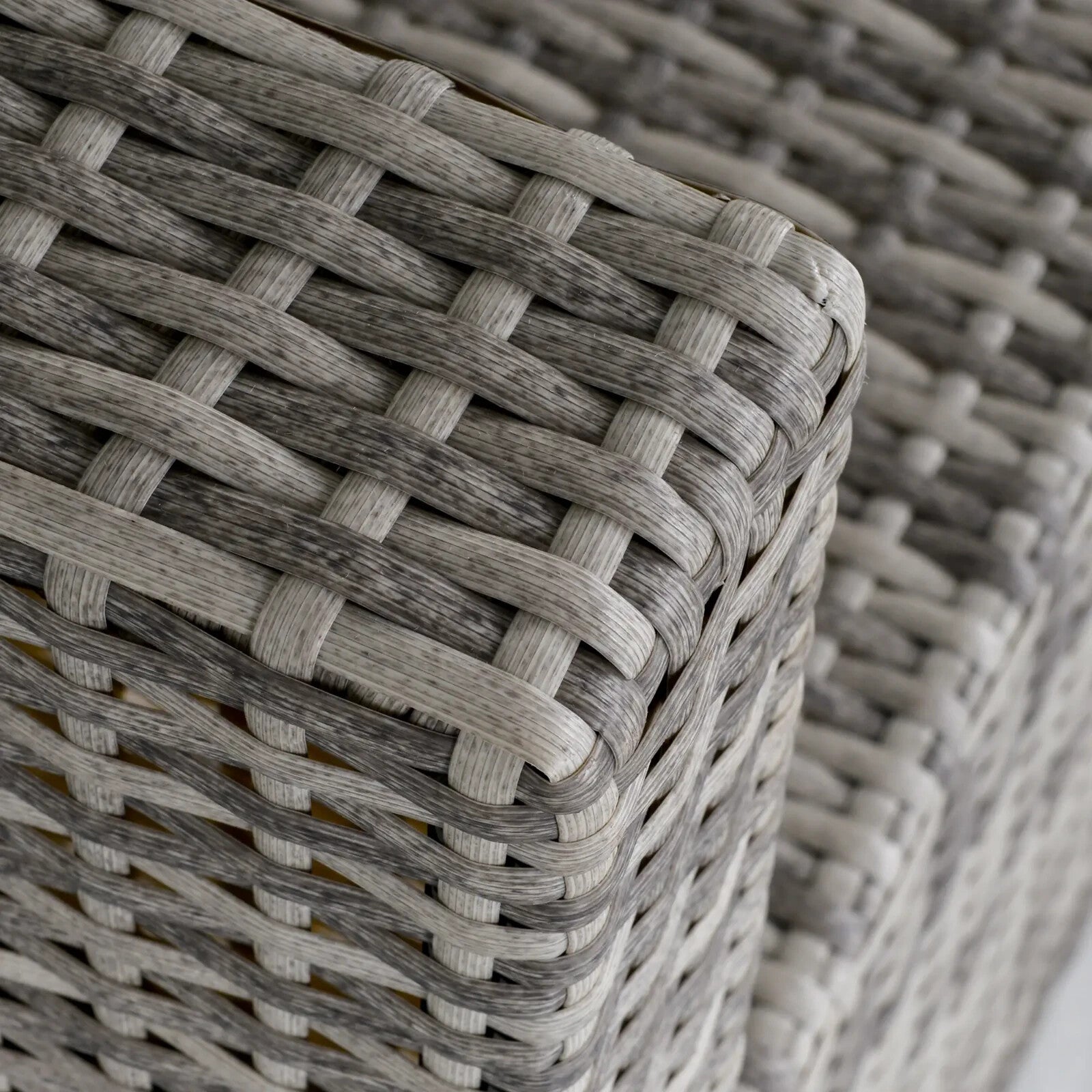 Rattan Garden Armchair – Light Grey Outdoor Single Chair with Cushions Grey - Home and Garden Furniture Shop - rustic - furniture