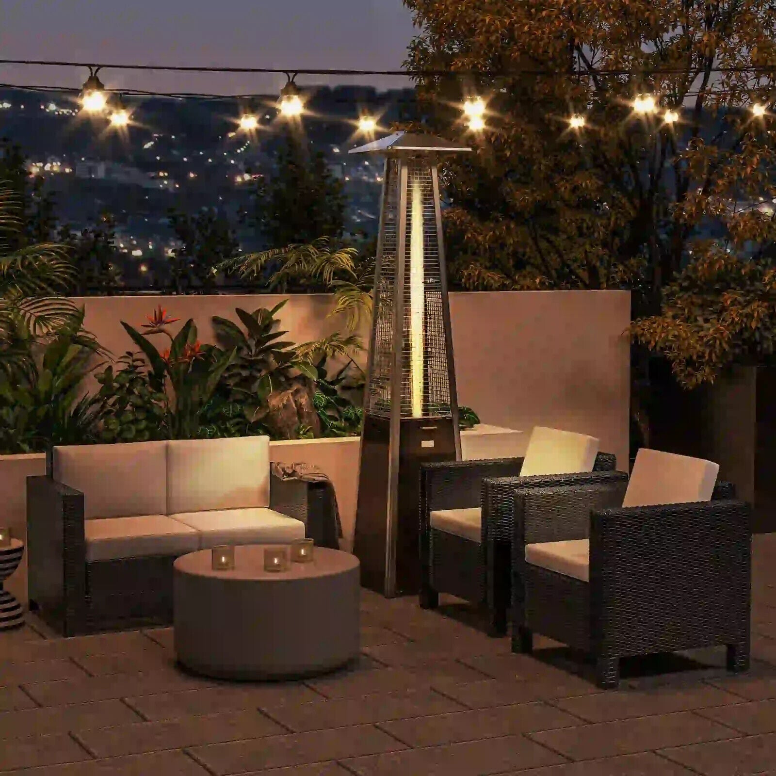 Rattan Single Sofa Chair Outdoor Garden Patio Furniture Aluminium Frame Support - Home and Garden Furniture Shop - #rustic - furniture#