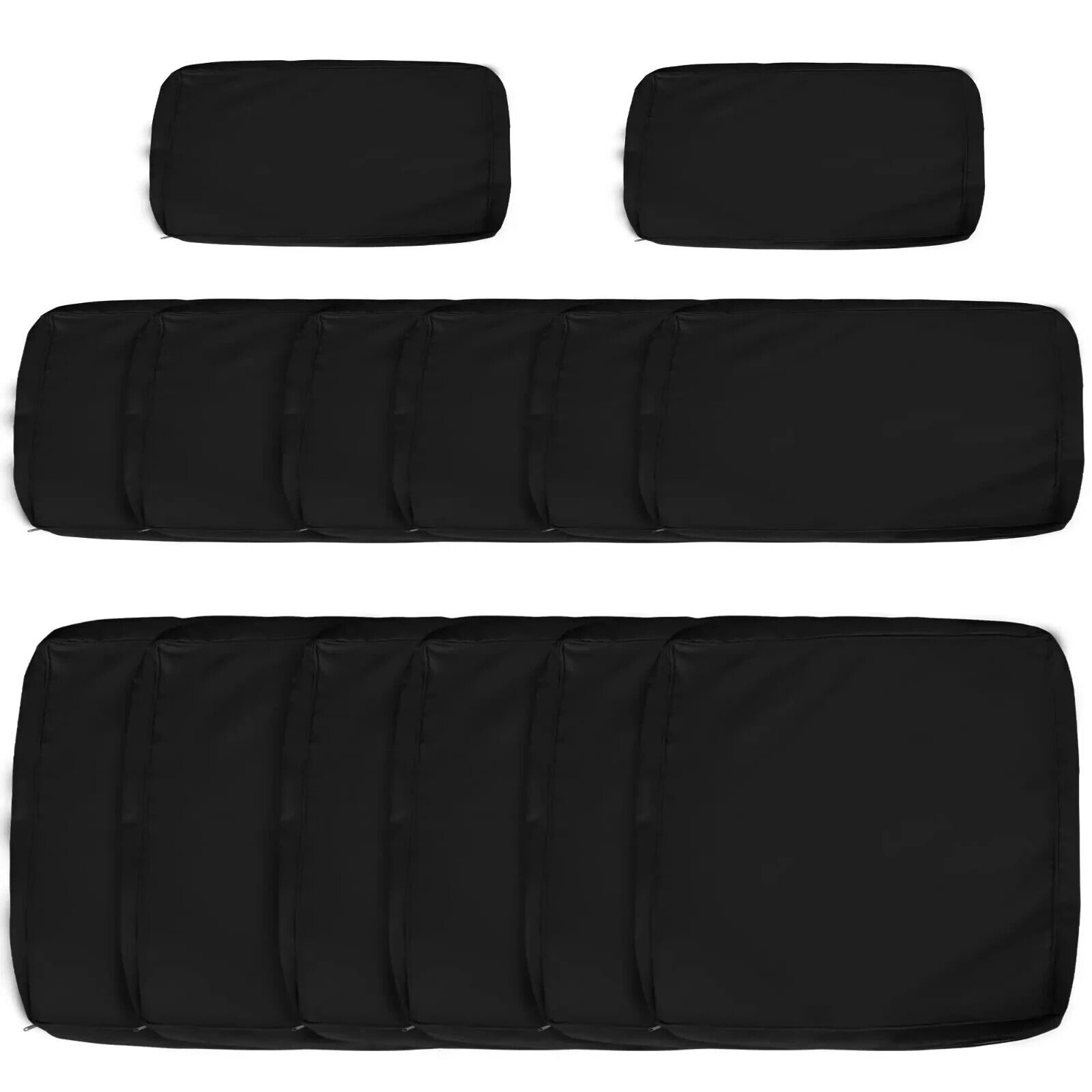 Rattan Sofa Cushion Polyester Cover Replacement No Cushion Included Black - Home and Garden Furniture Shop - #rustic - furniture#