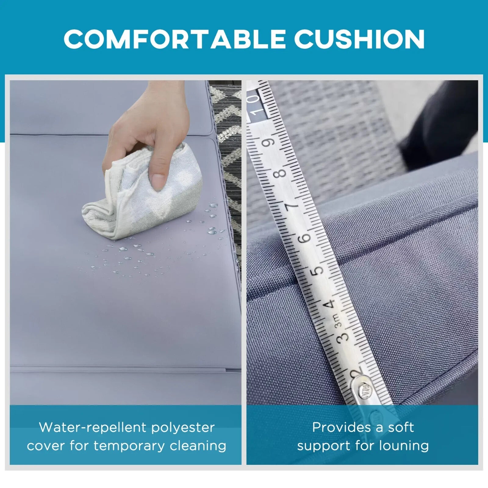 Rattan Sun Lounger Set of 2 Adjustable Reclining Garden Daybed Patio Chairs - Home and Garden Furniture Shop - rustic - furniture