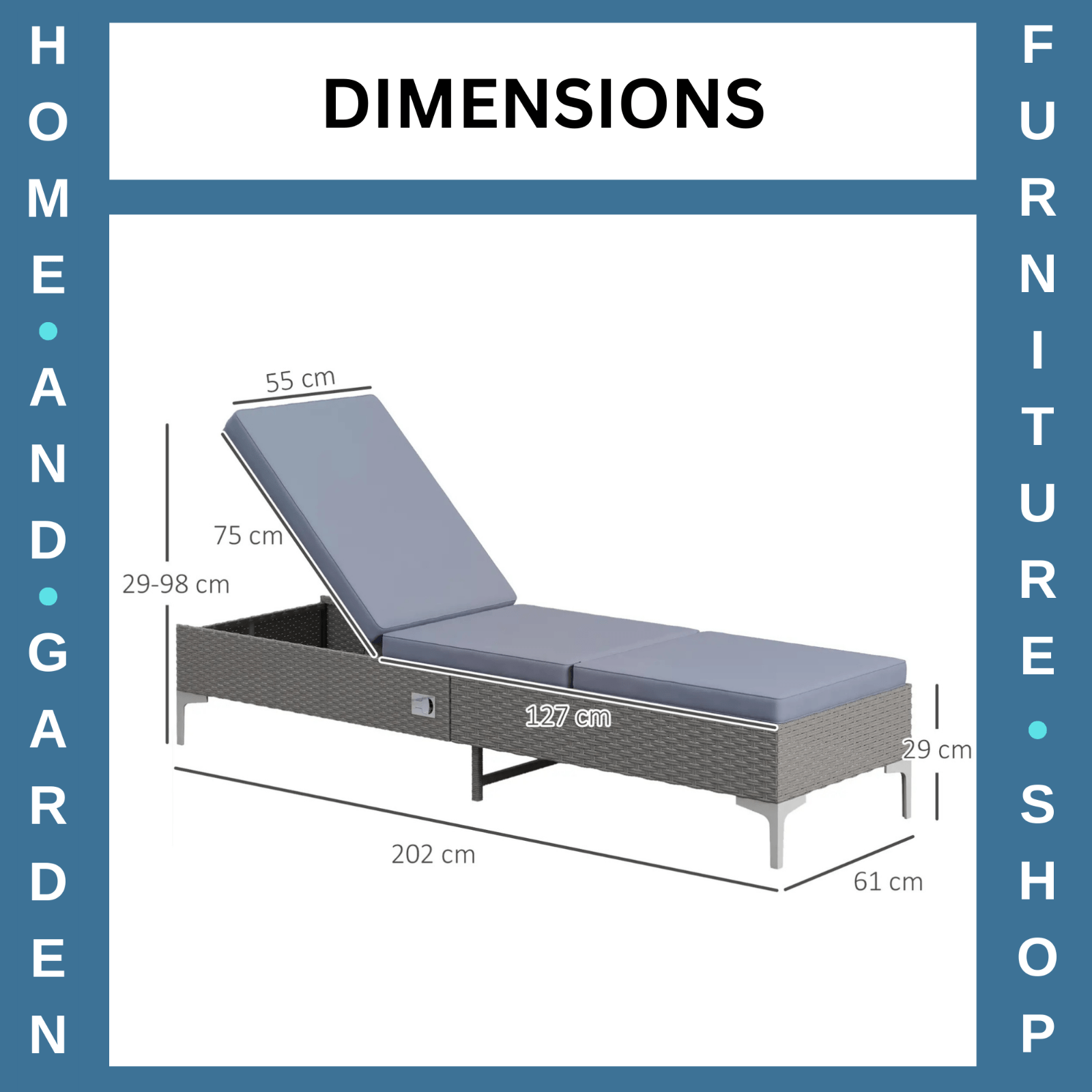 Rattan Sun Lounger Set of 2 Adjustable Reclining Garden Daybed Patio Chairs - Home and Garden Furniture Shop - rustic - furniture