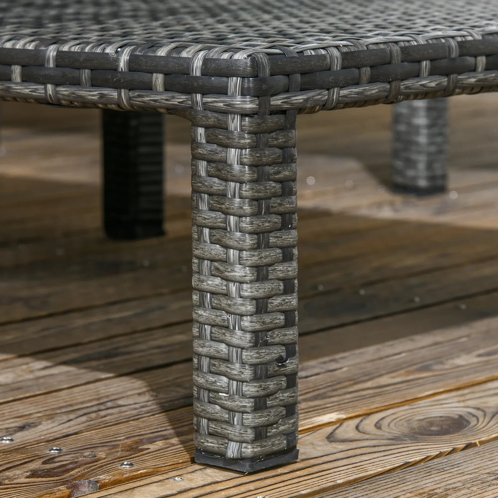 Rattan Sun Loungers Set of 2 Adjustable Wicker Chairs w/ Padded Cushion Headrest - Home and Garden Furniture Shop - rustic - furniture