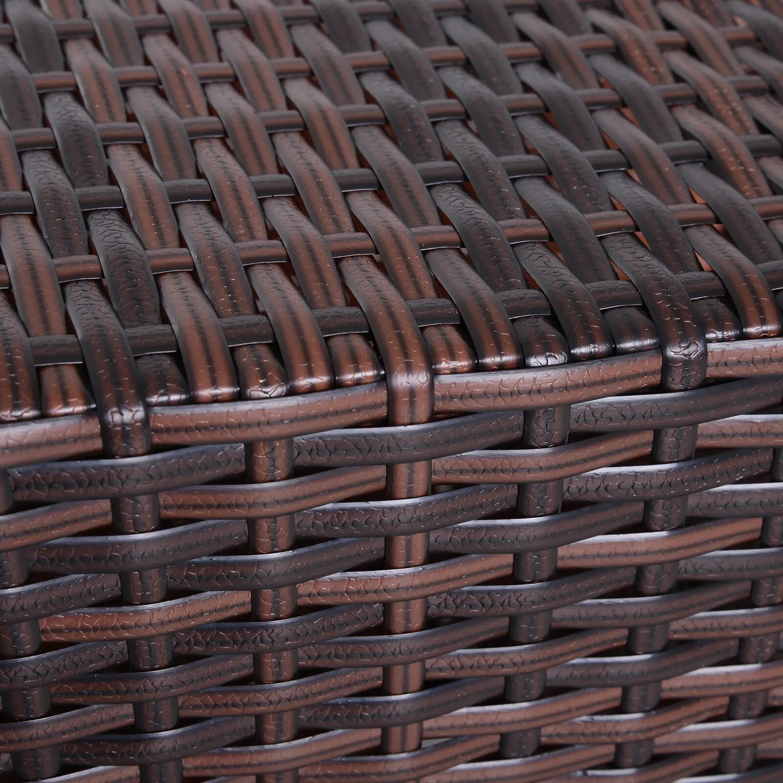 Rattan Wicker Coffee Table with Umbrella Hole and Storage Space for Garden - Home and Garden Furniture Shop - rustic - furniture