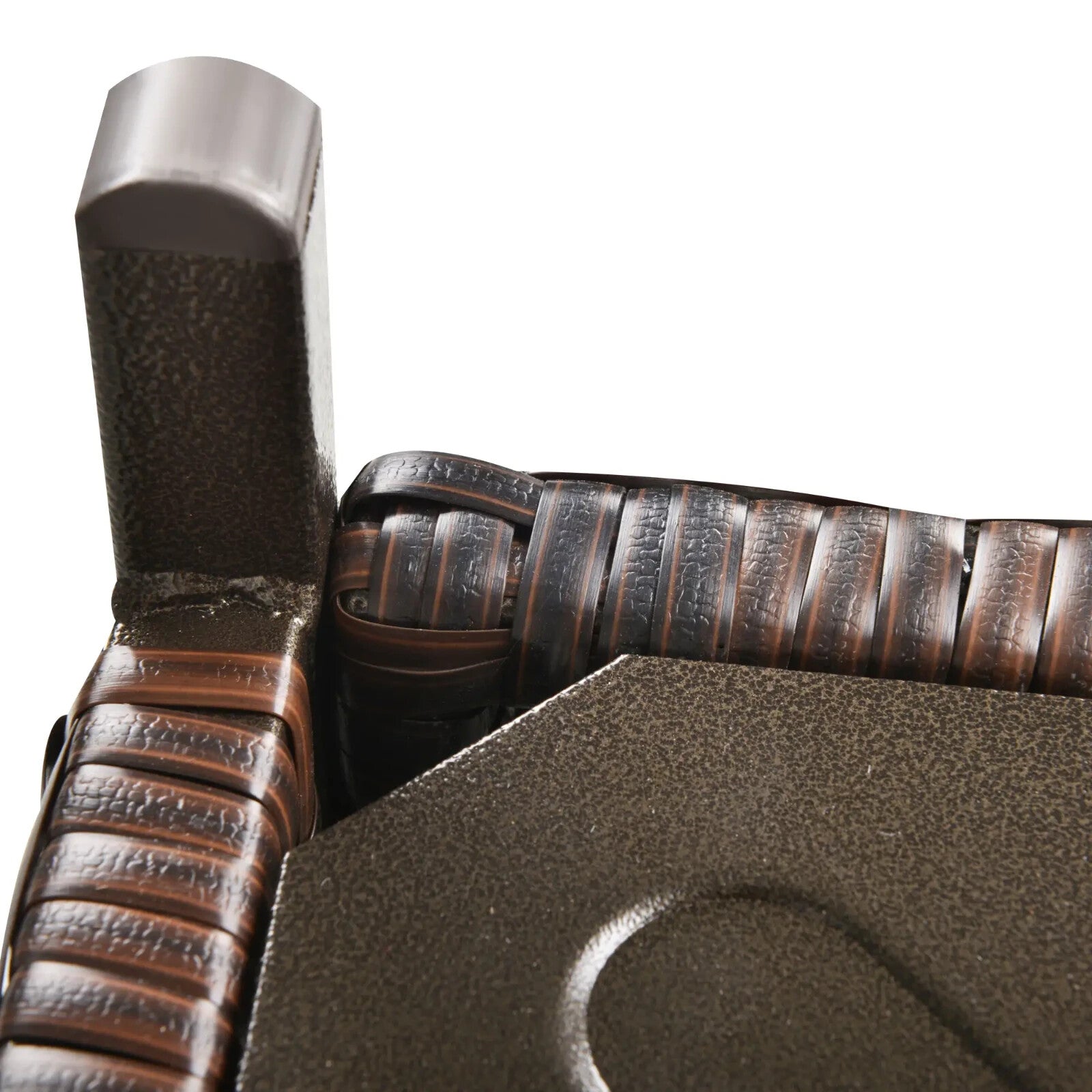 Rattan Wicker Outdoor Coffee Table with Umbrella Hole for Garden or Backyard Use - Home and Garden Furniture Shop - rustic - furniture