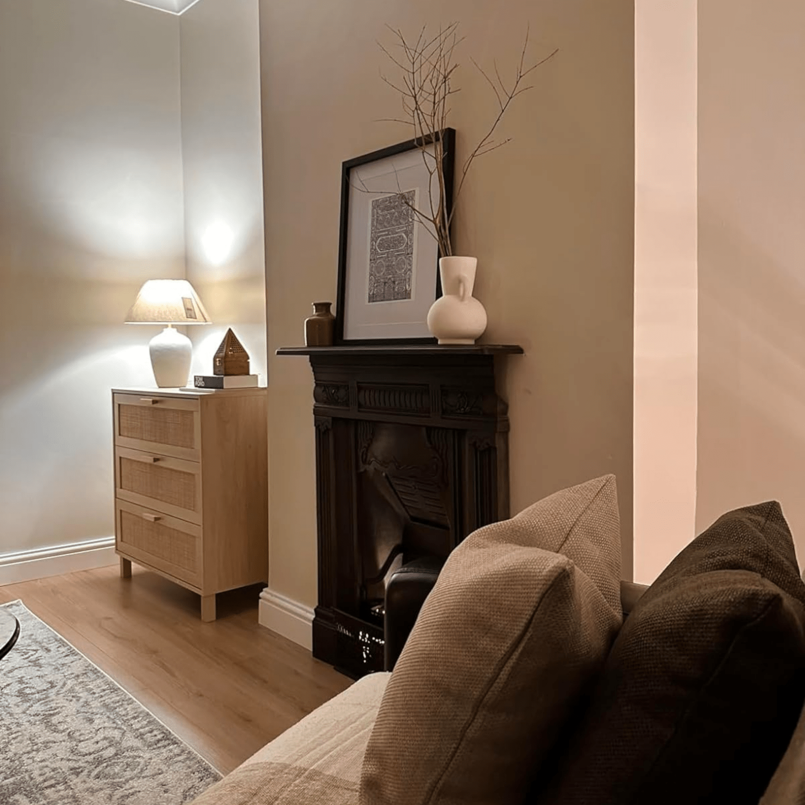 Rattan Woven Panel Chest of Drawers Bedroom Dresser Storage Unit Natural Finish - Home and Garden Furniture Shop - rustic - furniture