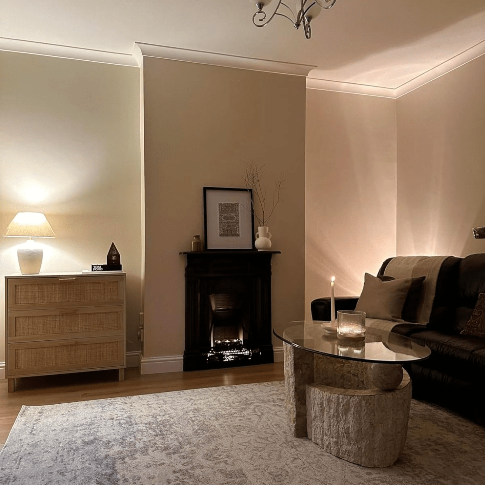 Rattan Woven Panel Chest of Drawers Bedroom Dresser Storage Unit Natural Finish - Home and Garden Furniture Shop - rustic - furniture