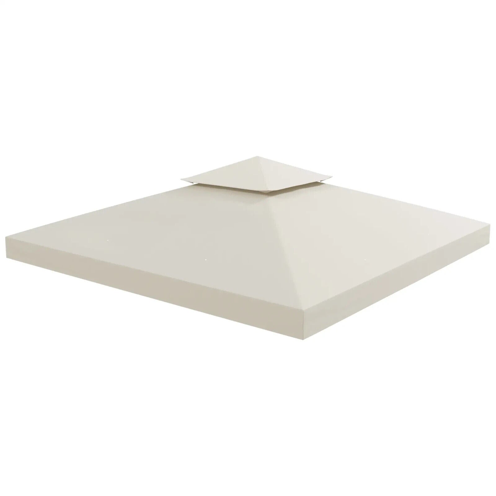 Replacement Gazebo Canopy Roof Garden Hammock 3(m) 2 Tier Top Cover Cream White - Home and Garden Furniture Shop - #rustic - furniture#