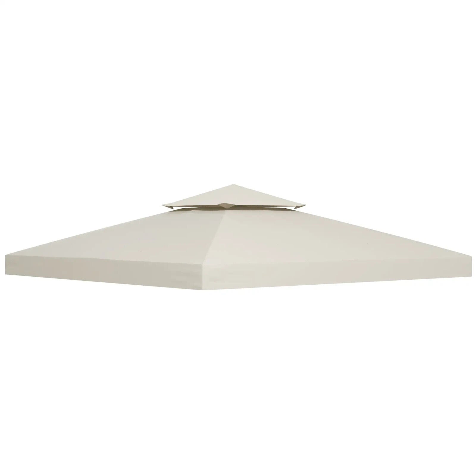 Replacement Gazebo Canopy Roof Garden Hammock 3(m) 2 Tier Top Cover Cream White - Home and Garden Furniture Shop - #rustic - furniture#