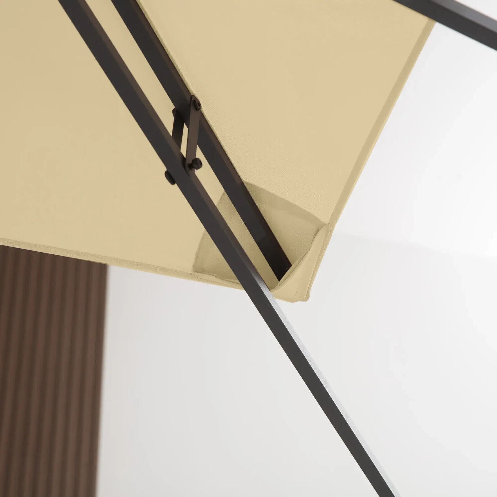 Replacement Gazebo Roof 3 x 4m Frames 2 Tier Top Rectangular Polyester Top Cream - Home and Garden Furniture Shop - #rustic - furniture#