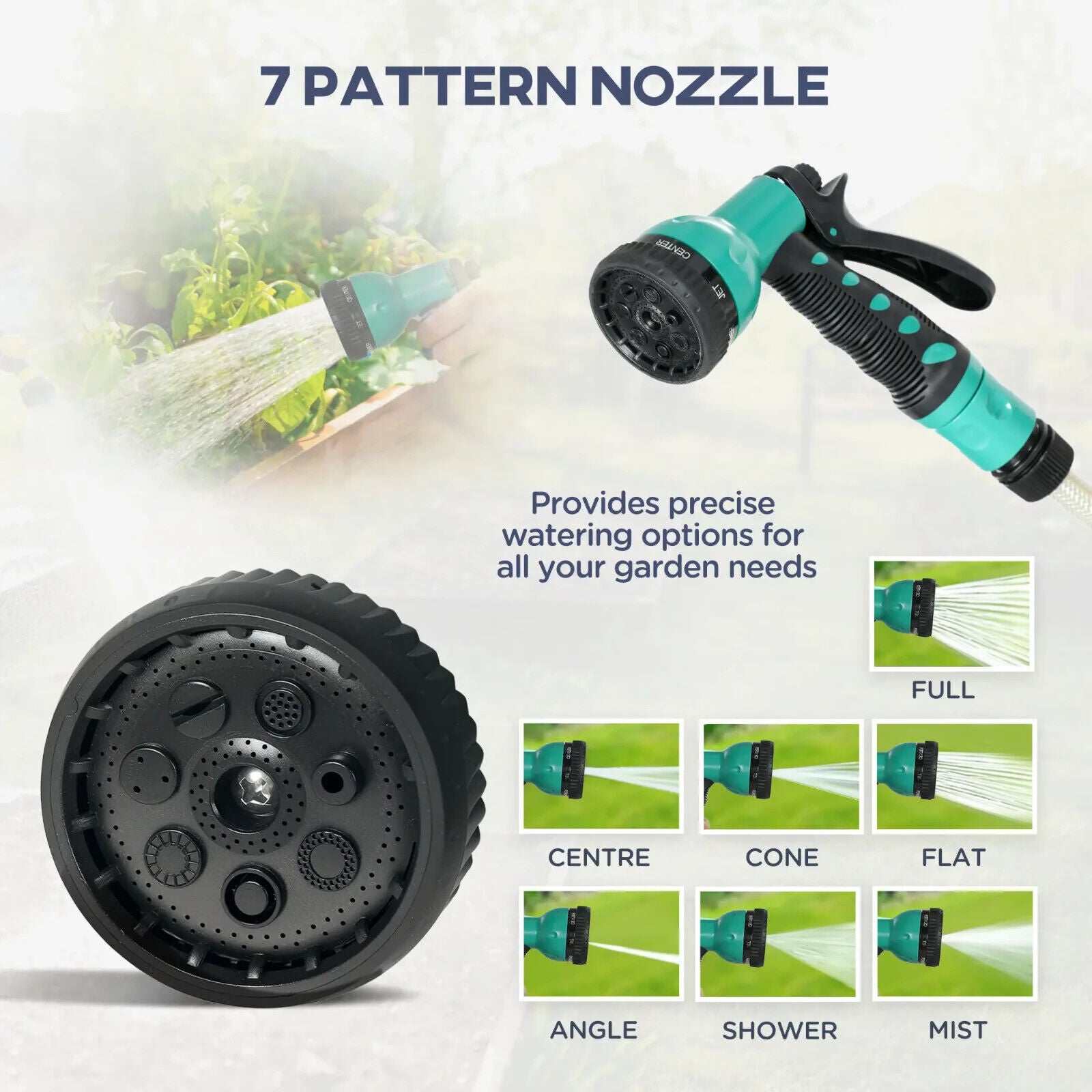 Retractable Hose Reel Wall Mounted 20 Plus 2 m Garden Hose Pipe w/ Lock&Nozzle - Home and Garden Furniture Shop - #rustic - furniture#