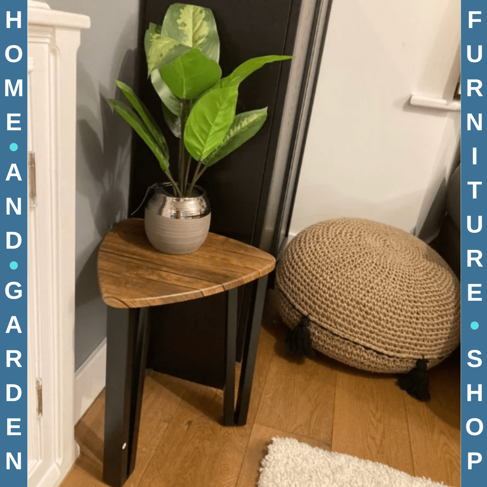 Rustic Nesting Coffee Table Set 3 Stacking End Side Tables Industrial Metal Legs - Home and Garden Furniture Shop - rustic - furniture