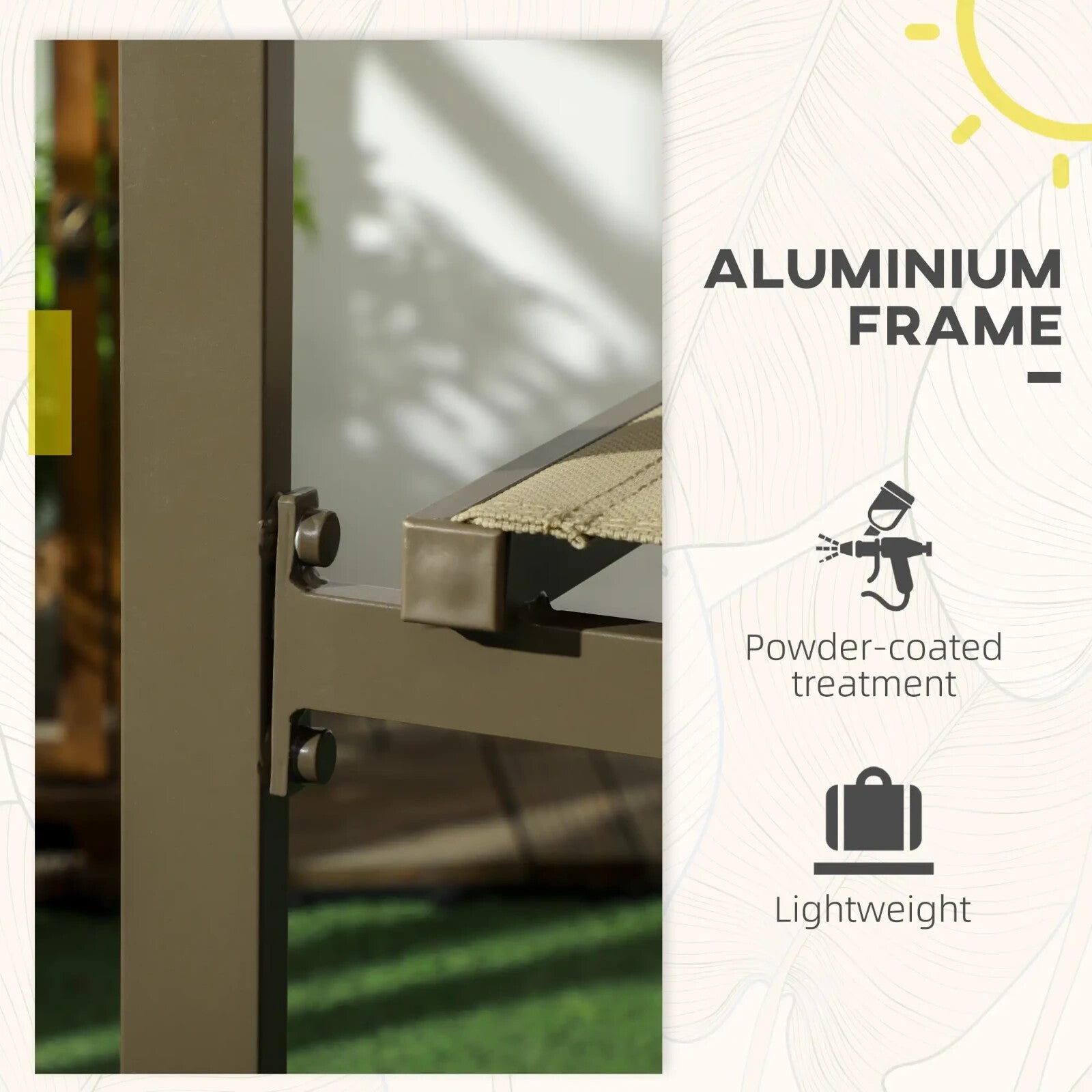 Set of 2 Aluminium Stacking Garden Chairs Patio Seating Lightweight and Durable - Home and Garden Furniture Shop - rustic - furniture