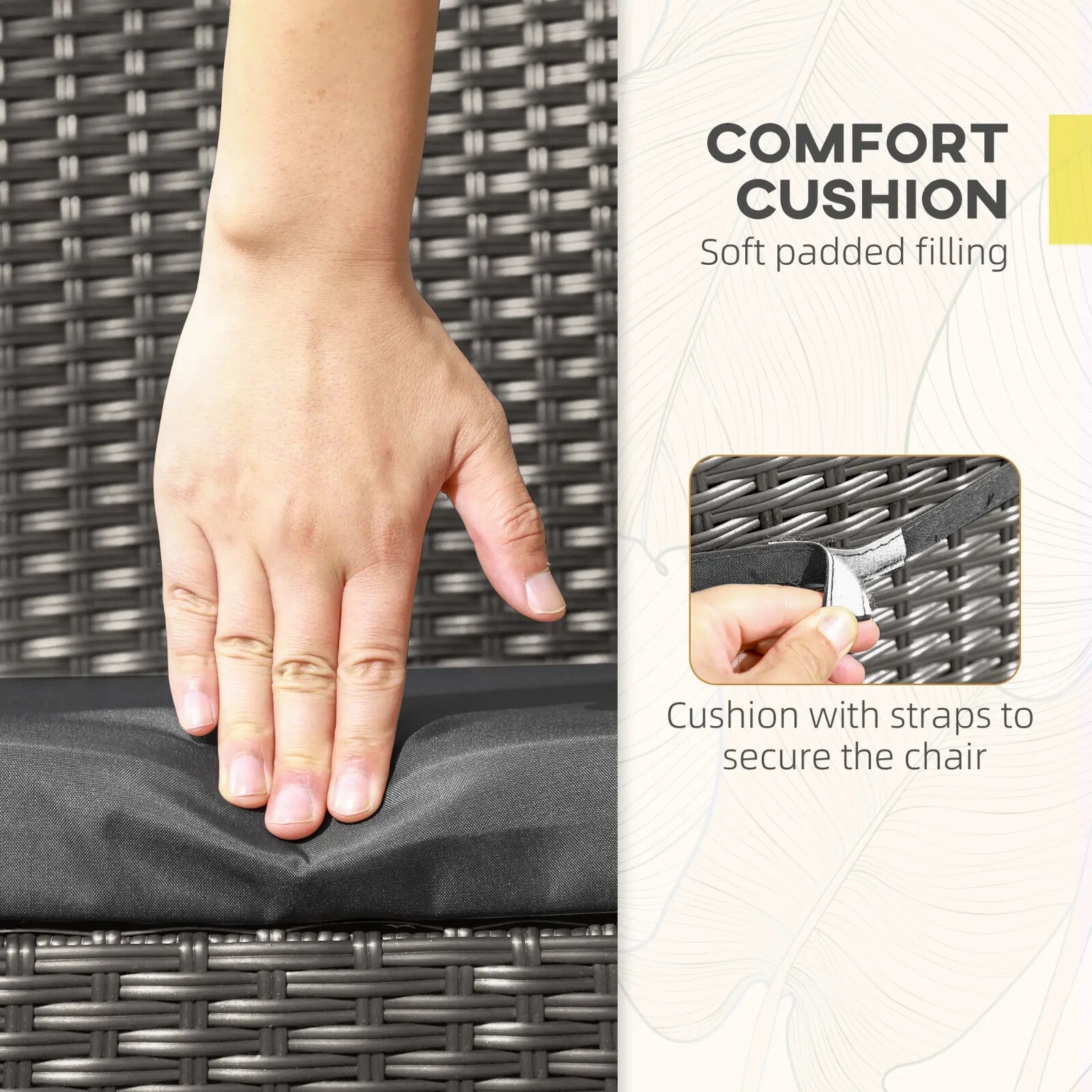 Set of 2 Armless Rattan Garden Chairs Patio Seating Wicker for Garden Furniture - Home and Garden Furniture Shop - rustic - furniture