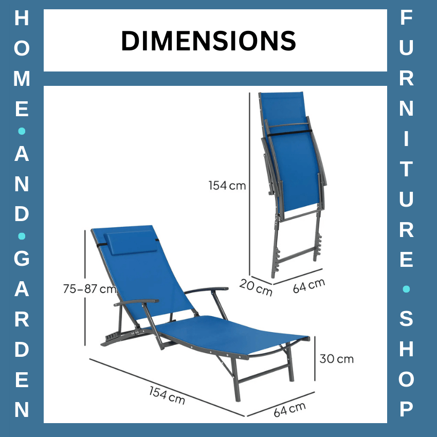 Set of 2 Folding Sun Loungers Outdoor Recliner Chairs with Armrests & 4 Position - Home and Garden Furniture Shop - #rustic - furniture#