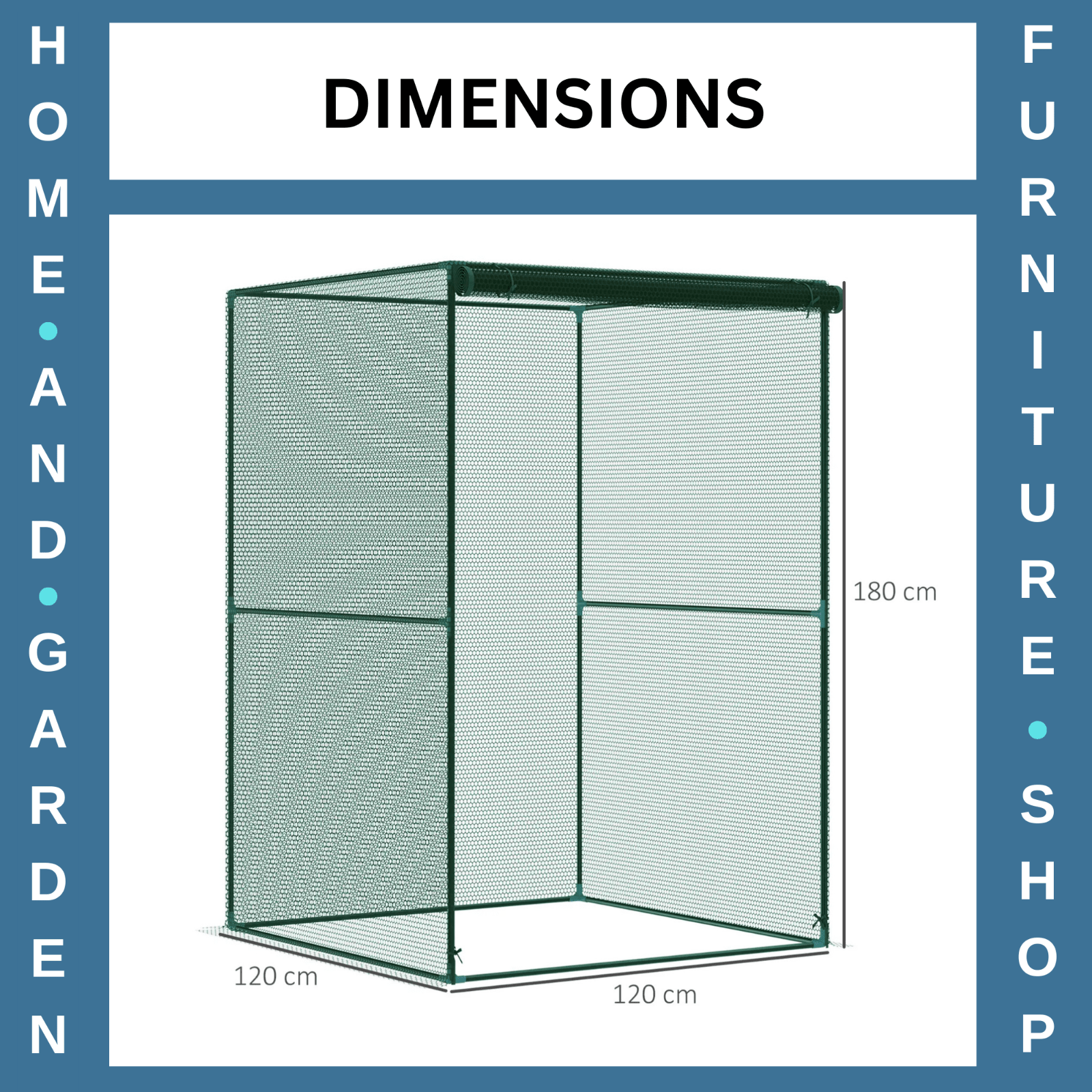 Set of 2 Fruit Cage Plant Protection Tent w/ Zipped Door Bird Netting for Garden - Home and Garden Furniture Shop - rustic - furniture