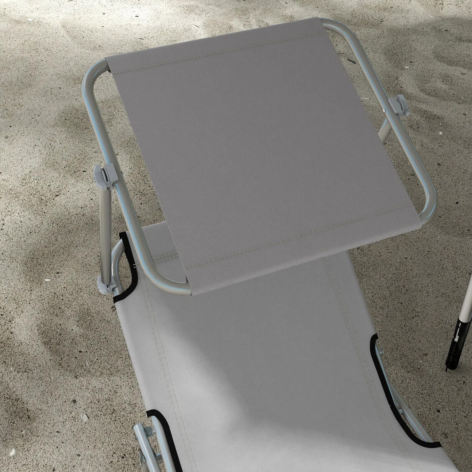 Set of 2 Outdoor Foldable Reclining Sun Lounger Chairs with Adjustable Backrest - Home and Garden Furniture Shop - #rustic - furniture#