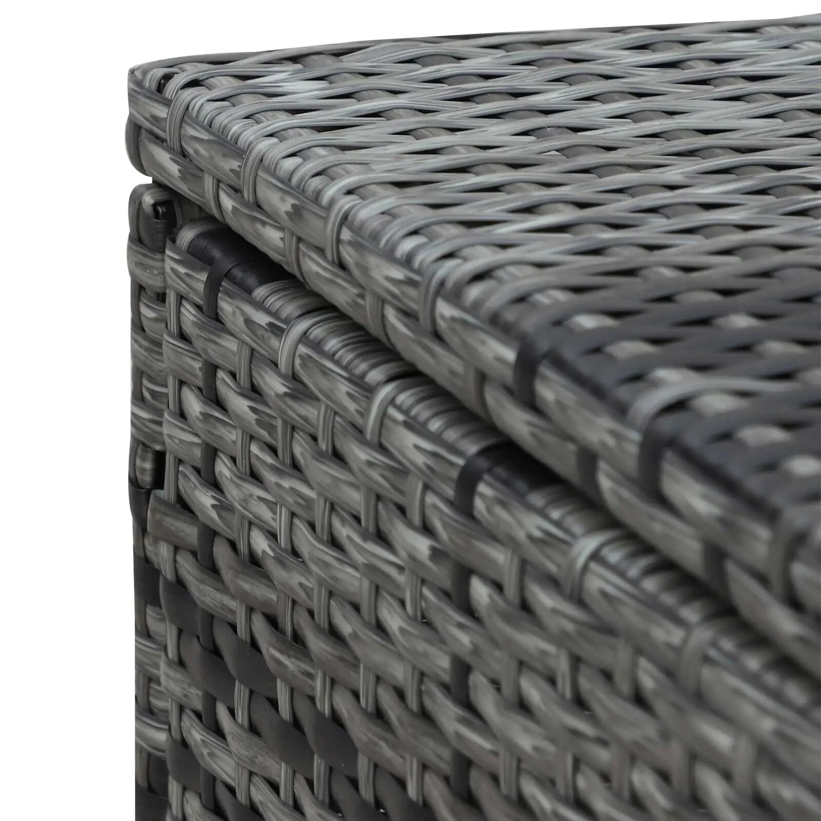 Set of 2 PE Rattan Sun Loungers with Cushion 5 Level Recliner Outdoor Garden Use - Home and Garden Furniture Shop - rustic - furniture