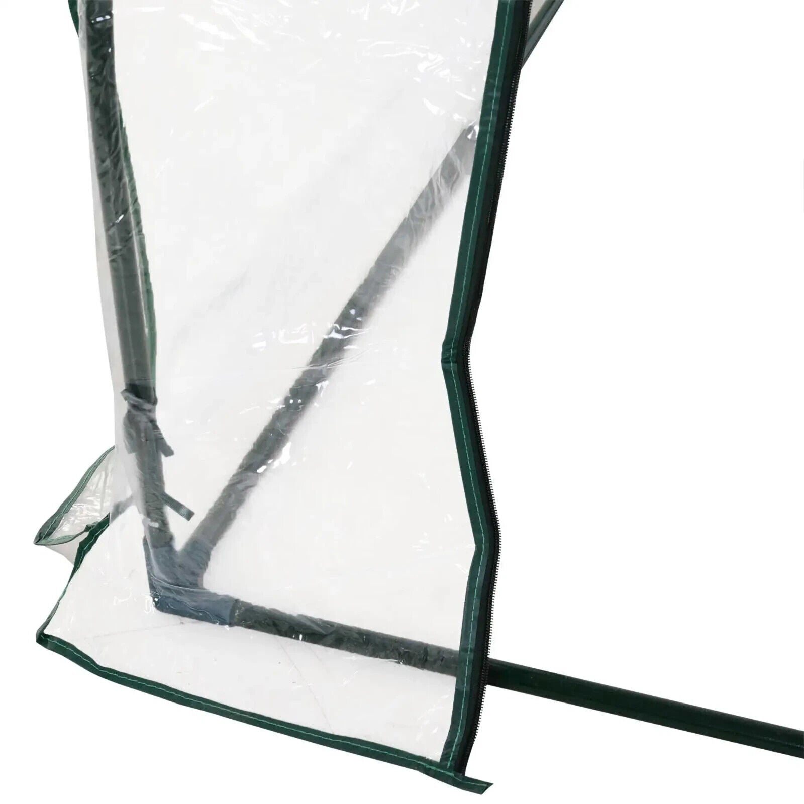 Set of 2 PVC Tunnel Greenhouses 250 x 100 x 80cm w/ Roll Up Door for Garden Use - Home and Garden Furniture Shop - #rustic - furniture#