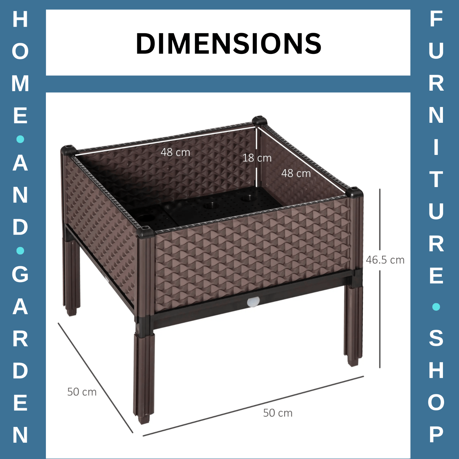 Set of 2 Raised Garden Beds with Self - Watering Design – Elevated Planter Boxes - Home and Garden Furniture Shop - rustic - furniture