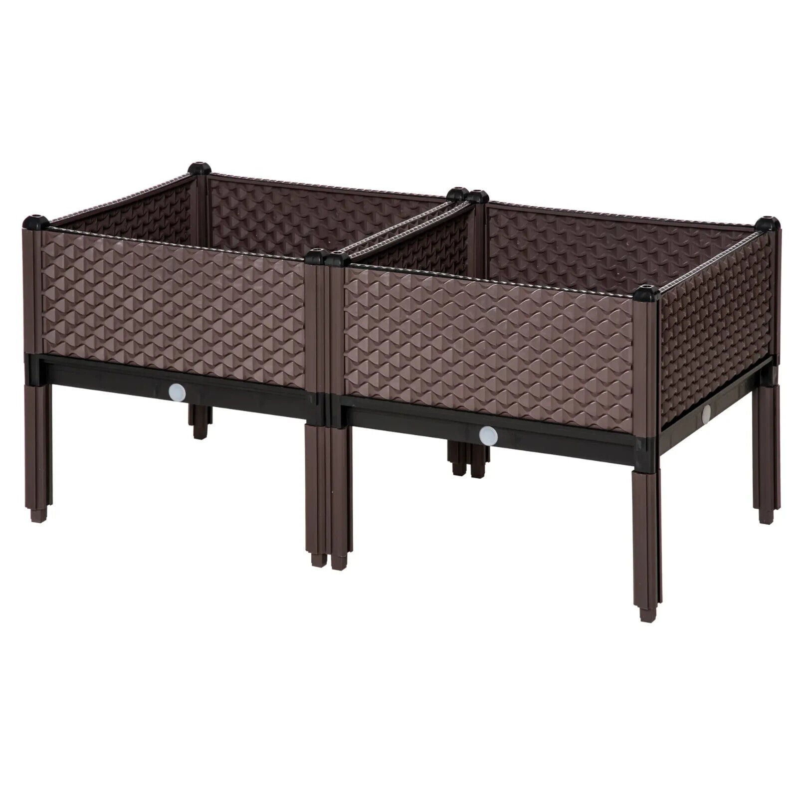 Set of 2 Raised Garden Beds with Self - Watering Design – Elevated Planter Boxes - Home and Garden Furniture Shop - #rustic - furniture#