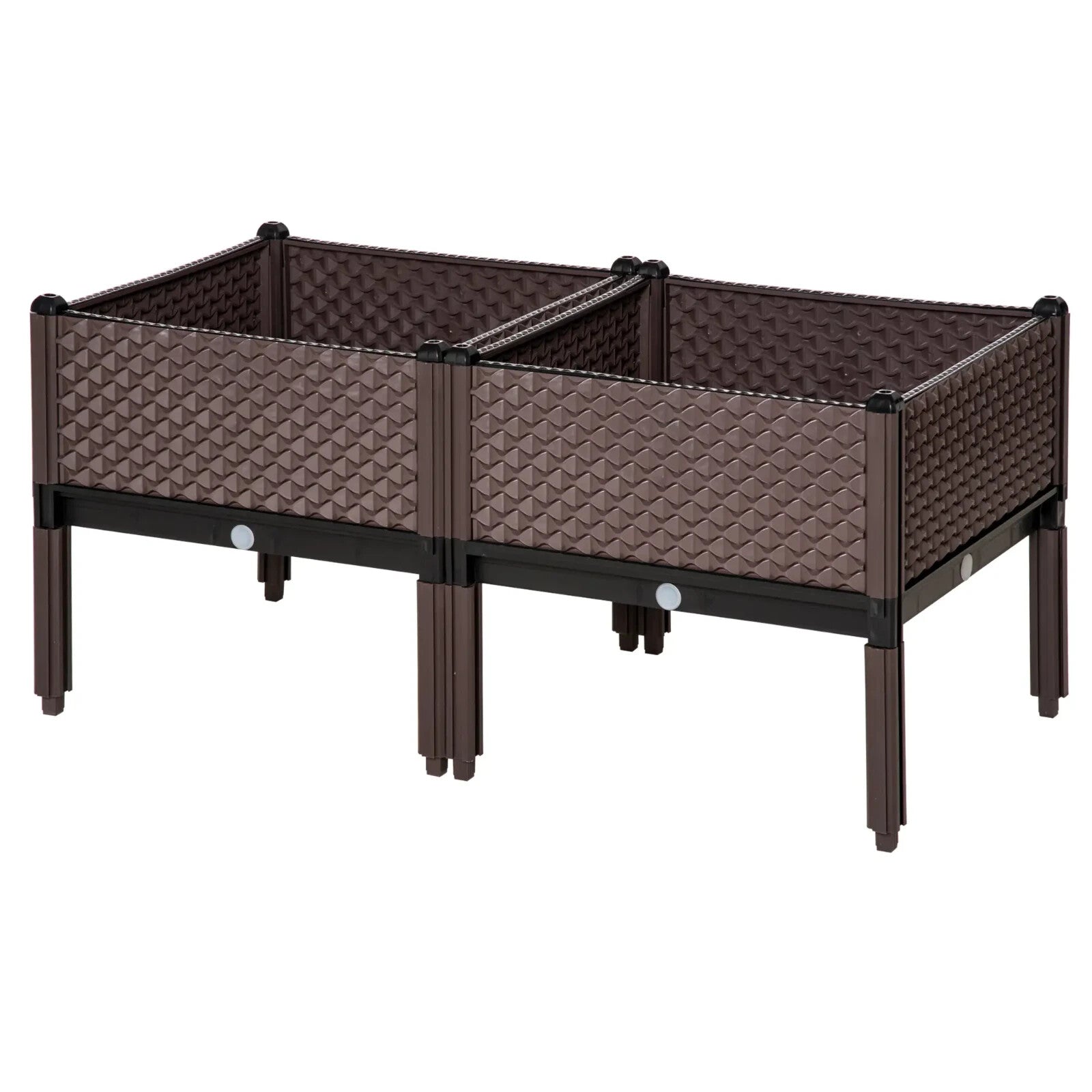 Set of 2 Raised Garden Beds with Self - Watering Design – Elevated Planter Boxes - Home and Garden Furniture Shop - rustic - furniture