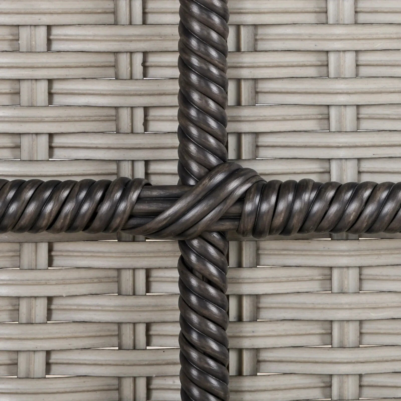 Set of 2 Rattan Garden Rocking Chairs with Cushions and Armrests Outdoor Grey - Home and Garden Furniture Shop - rustic - furniture