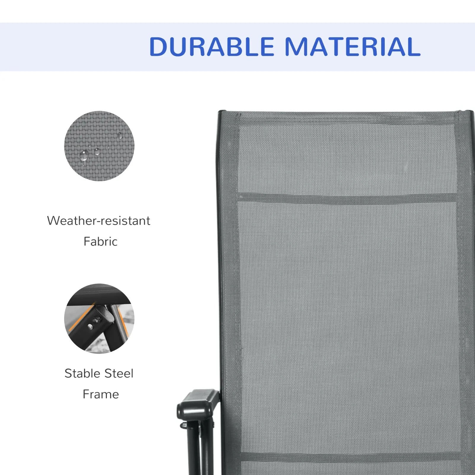 Set of 2 Recliner Lounge Chairs with Adjustable Backrest for Patio or Garden - Home and Garden Furniture Shop - rustic - furniture