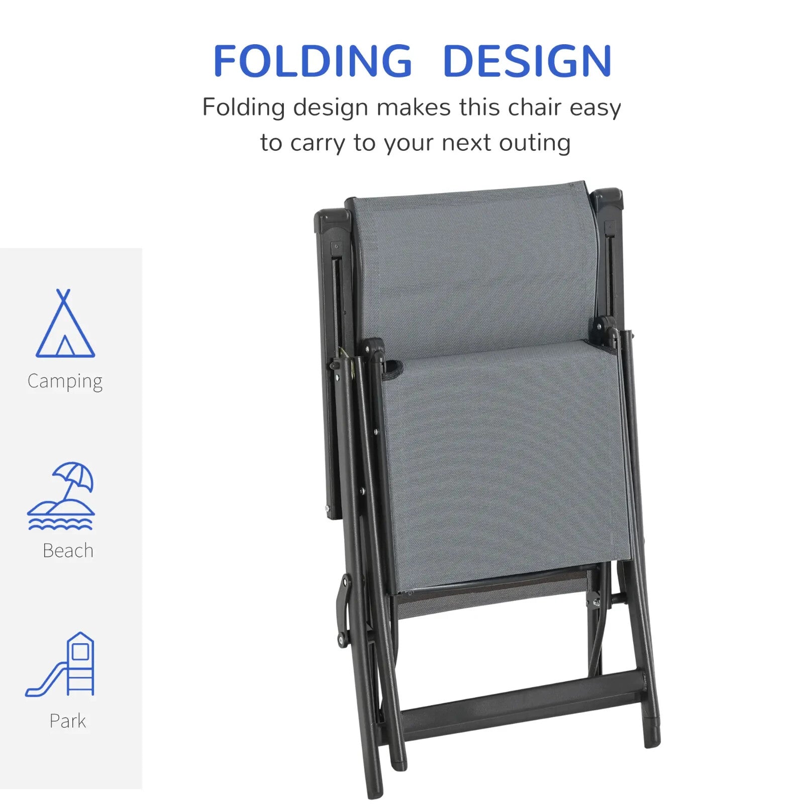 Set of 2 Recliner Lounge Chairs with Adjustable Backrest for Patio or Garden - Home and Garden Furniture Shop - rustic - furniture