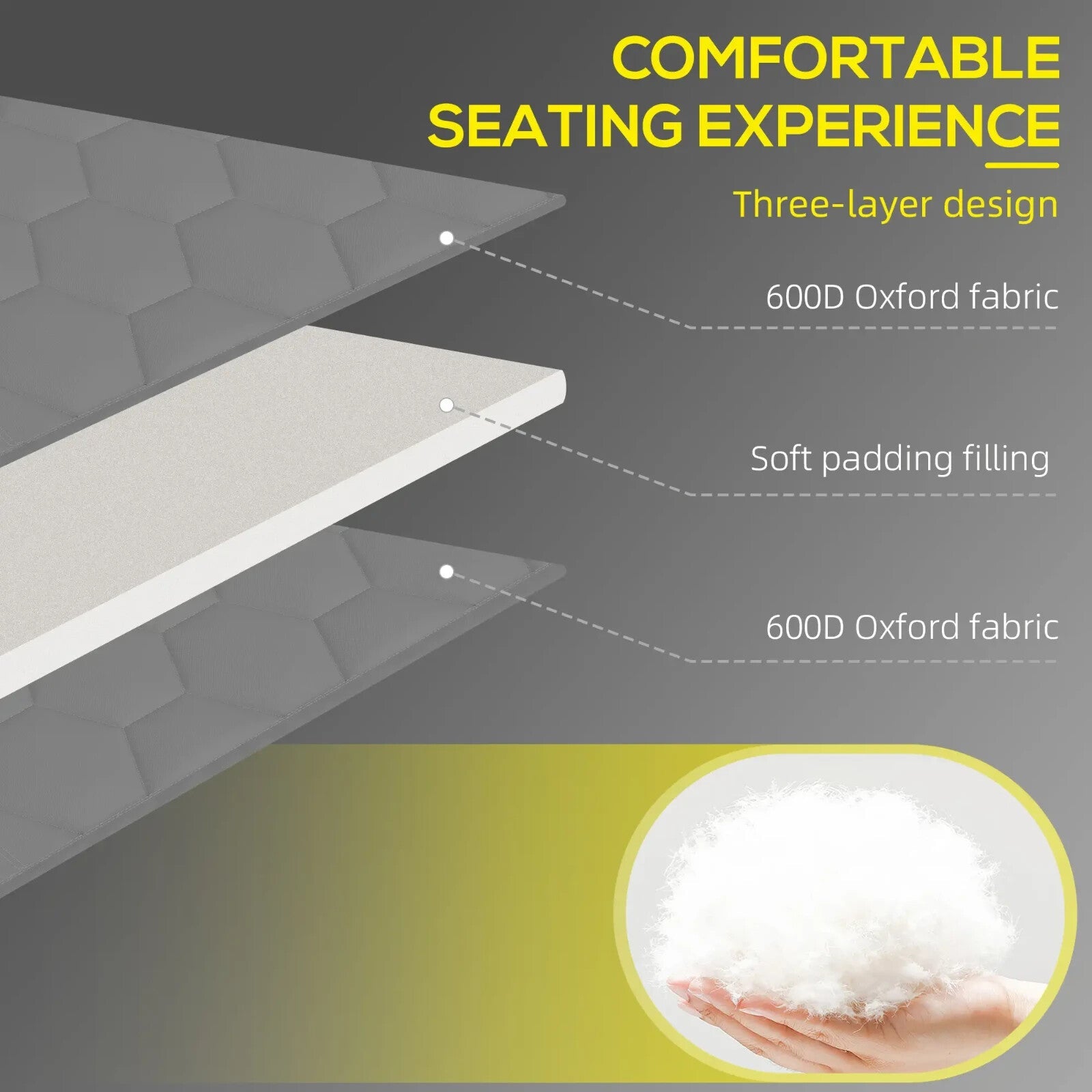 Set of 2 Sun Loungers with Padded Seats and Five - Position Reclining Backs Grey - Home and Garden Furniture Shop - rustic - furniture