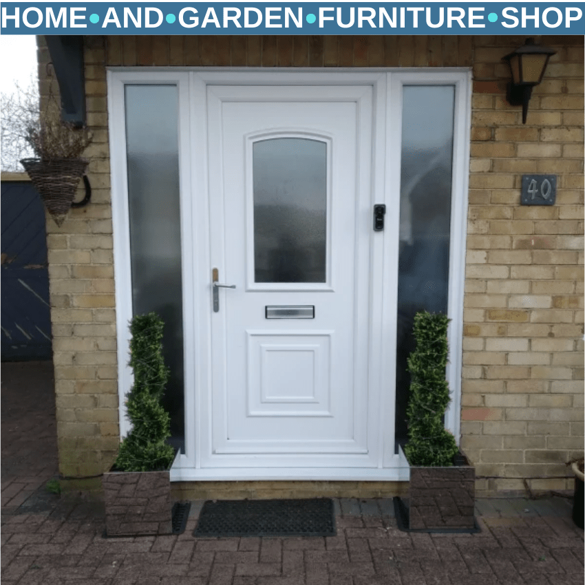 Set of Two 90cm Artificial Spiral Topiary Trees with Pots for Indoor Use Green - Home and Garden Furniture Shop - rustic - furniture