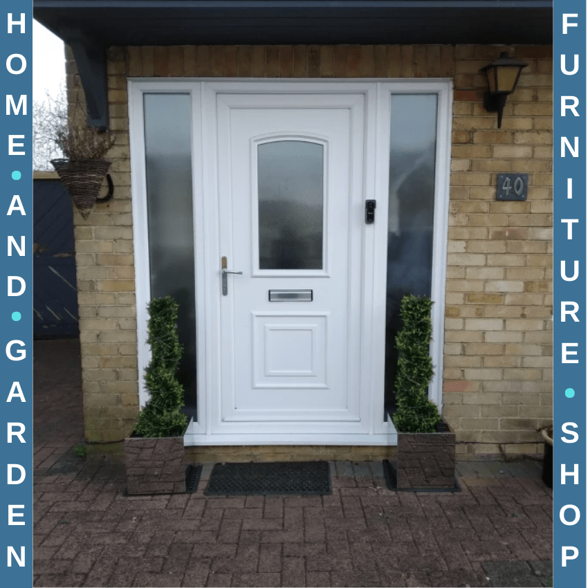 Set of Two 90cm Artificial Spiral Topiary Trees with Pots for Indoor Use Green - Home and Garden Furniture Shop - rustic - furniture