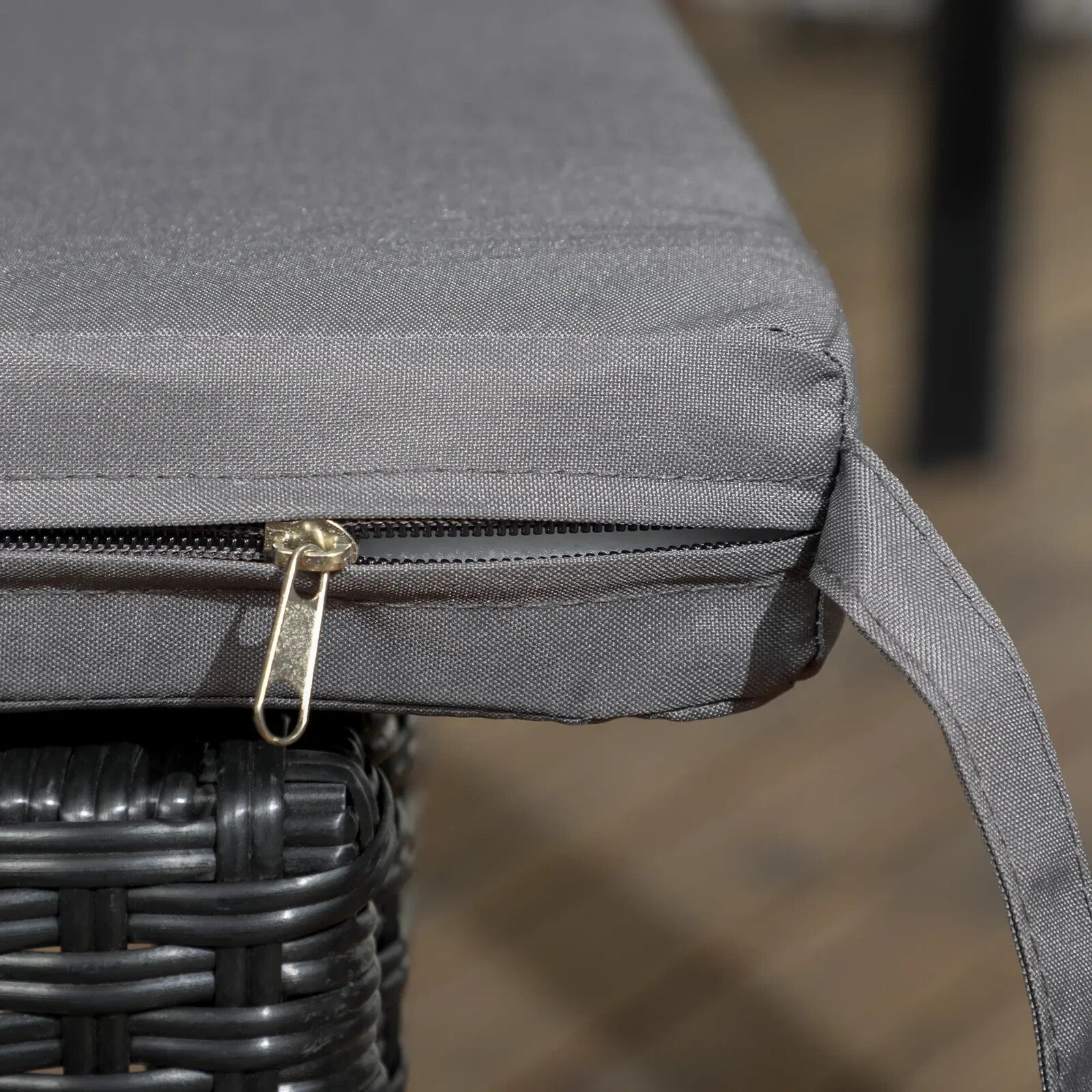 Set of Two Armless Rattan Garden Chairs Outdoor Patio Furniture for Home Balcony - Home and Garden Furniture Shop - rustic - furniture