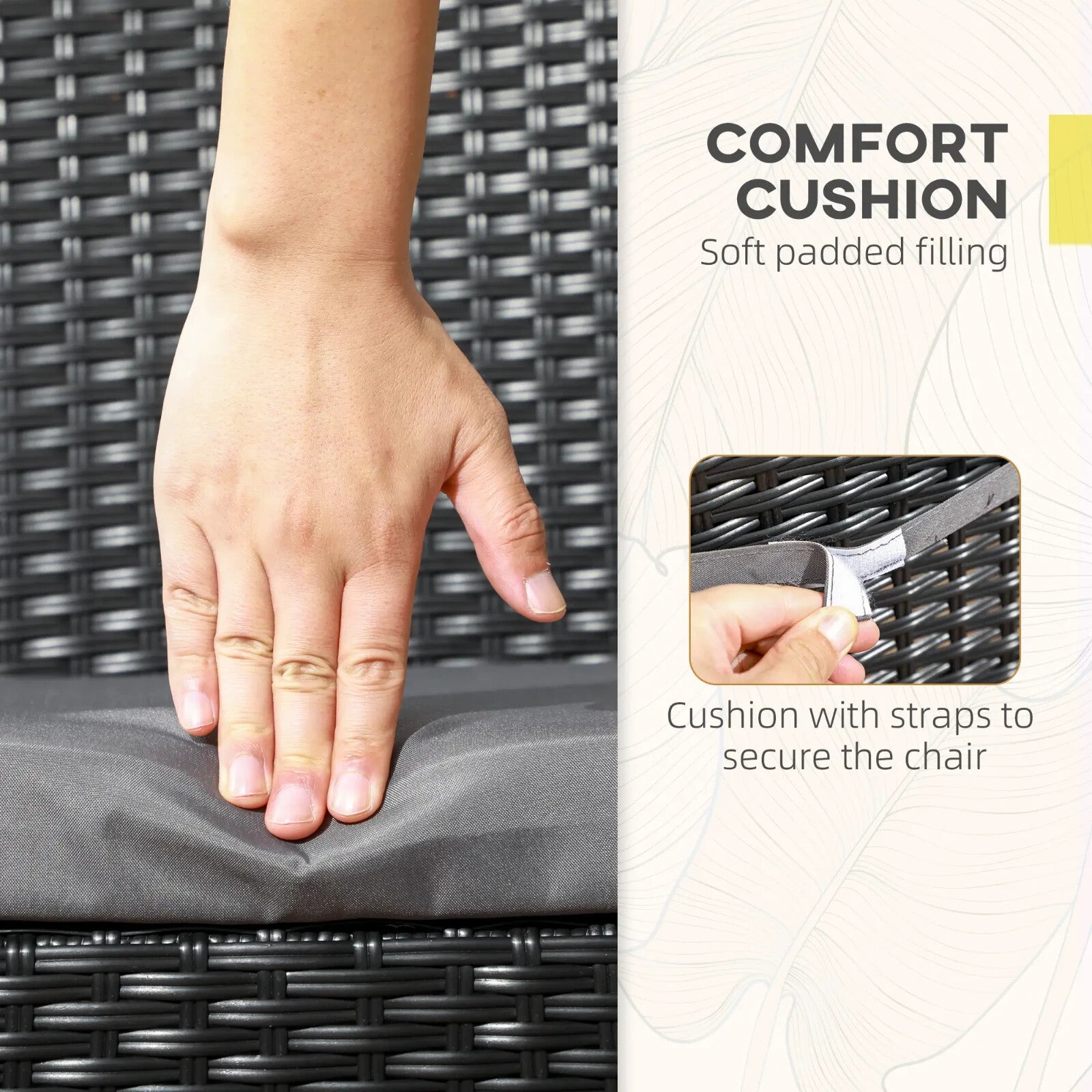 Set of Two Armless Rattan Garden Chairs Outdoor Patio Furniture for Home Balcony - Home and Garden Furniture Shop - rustic - furniture