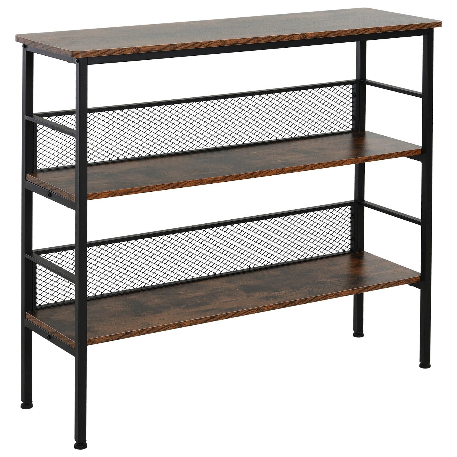 Slim Industrial Console Table Hallway Storage Display Shelving Unit Bookshelf - Home and Garden Furniture Shop - rustic - furniture