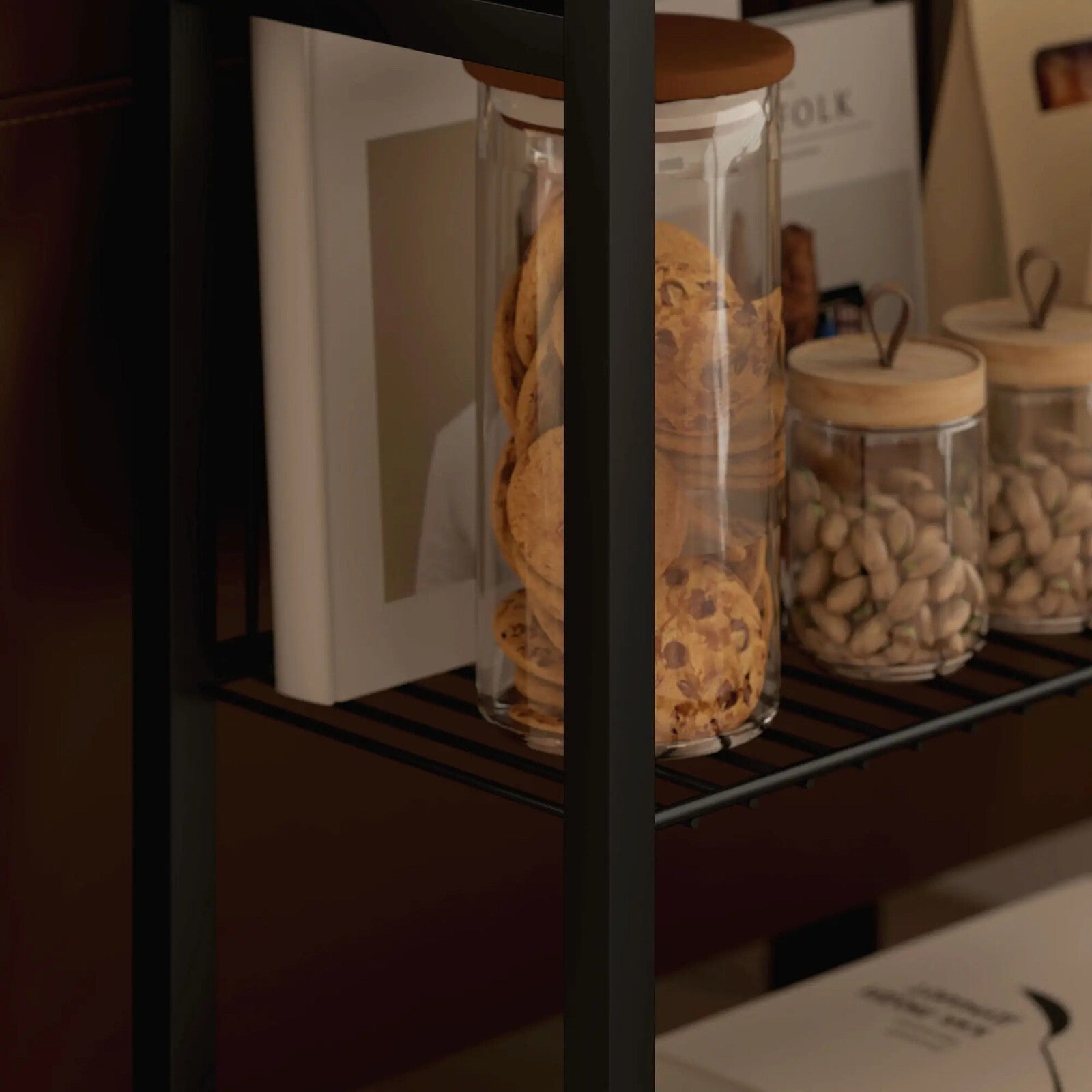 Slim Sofa Side Table 3 tier Small Grey Storage Table Living Room End Stand Unit - Home and Garden Furniture Shop - rustic - furniture